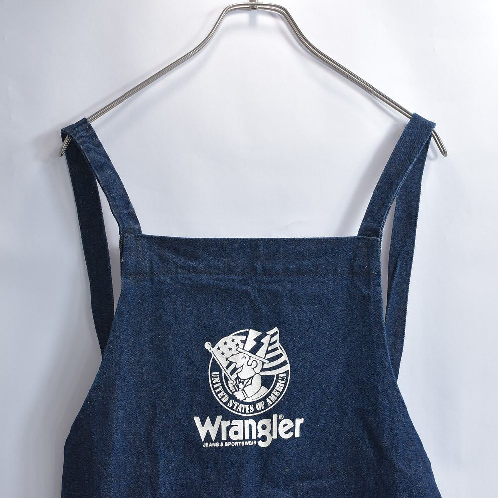 90s～ Wrangler ラングラー デニム ロゴプリント エプロン
