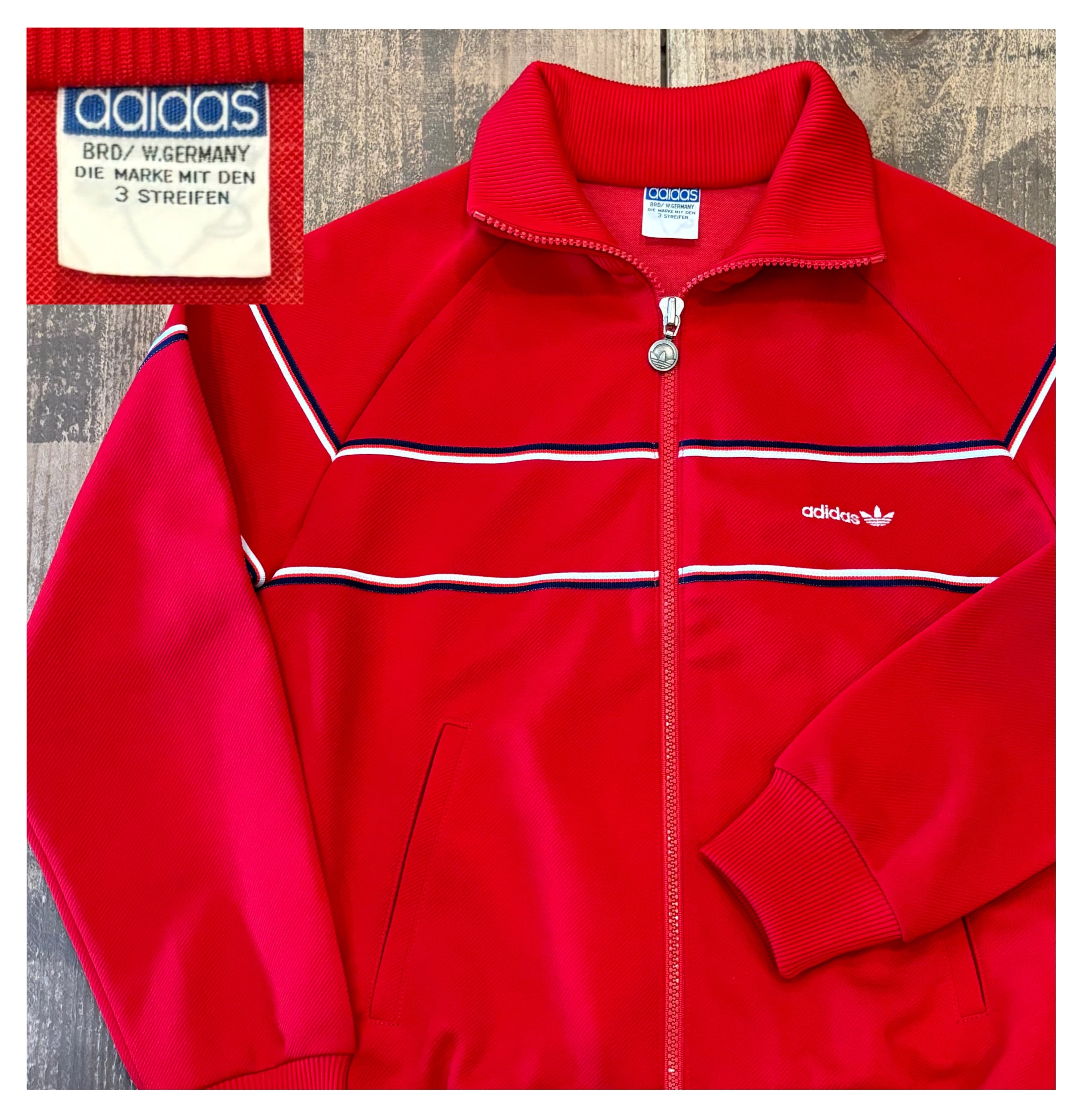 70s adidas W.GERMANY トラックジャケット トレフォイルロゴ