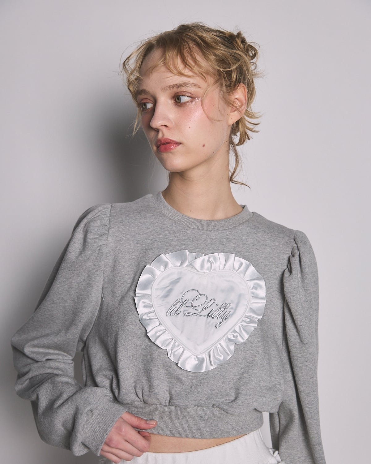 ハートフリルスウェットトップス | lilLilly official webstore