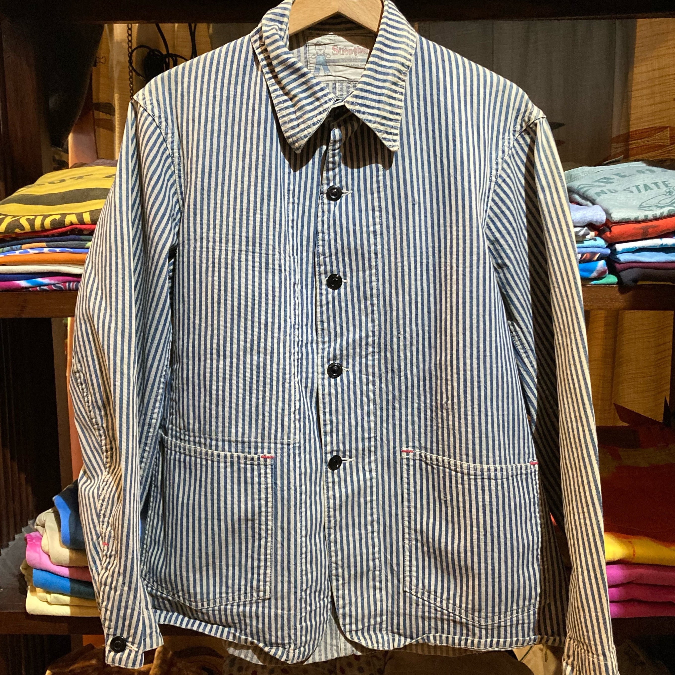 40s vintage stronghold ヴィンテージ カバーオール ヒッコリー | 旅