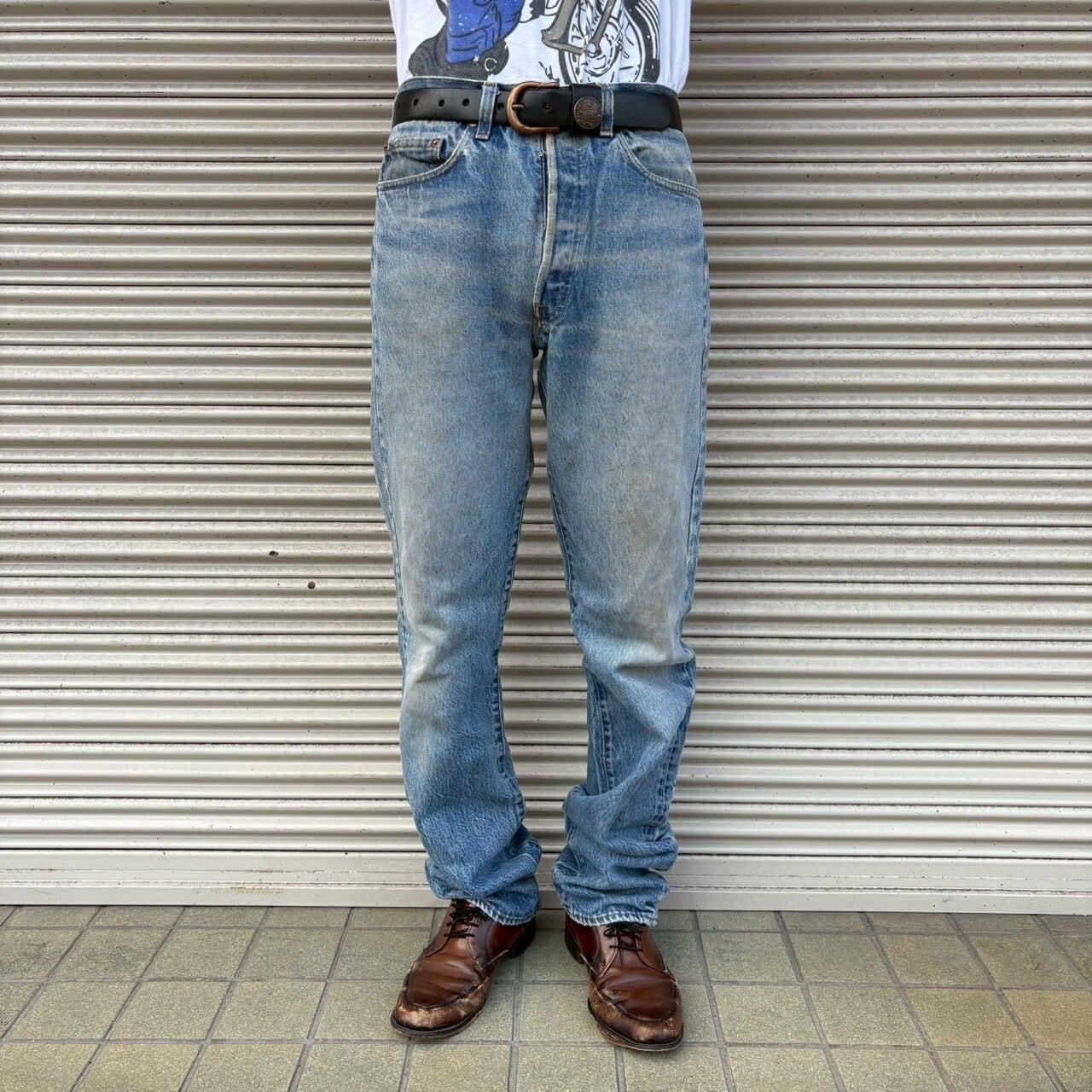 80s USA製 Levi's 501 ハチマル 前期 ヴィンテージ デニムパンツ W82cm