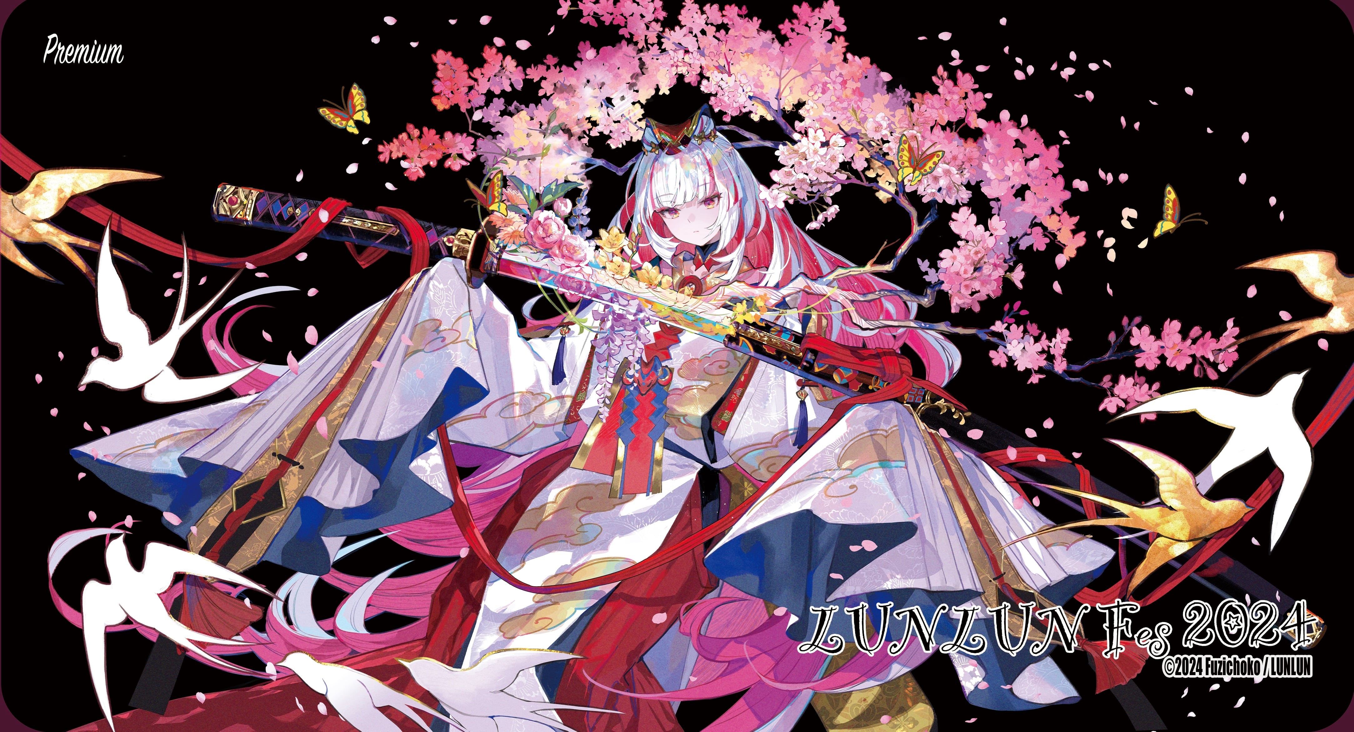 ☆LUNLUN Fes2024☆藤ちょこ先生☆芽吹きの剣☆プレイマット☆別注フル