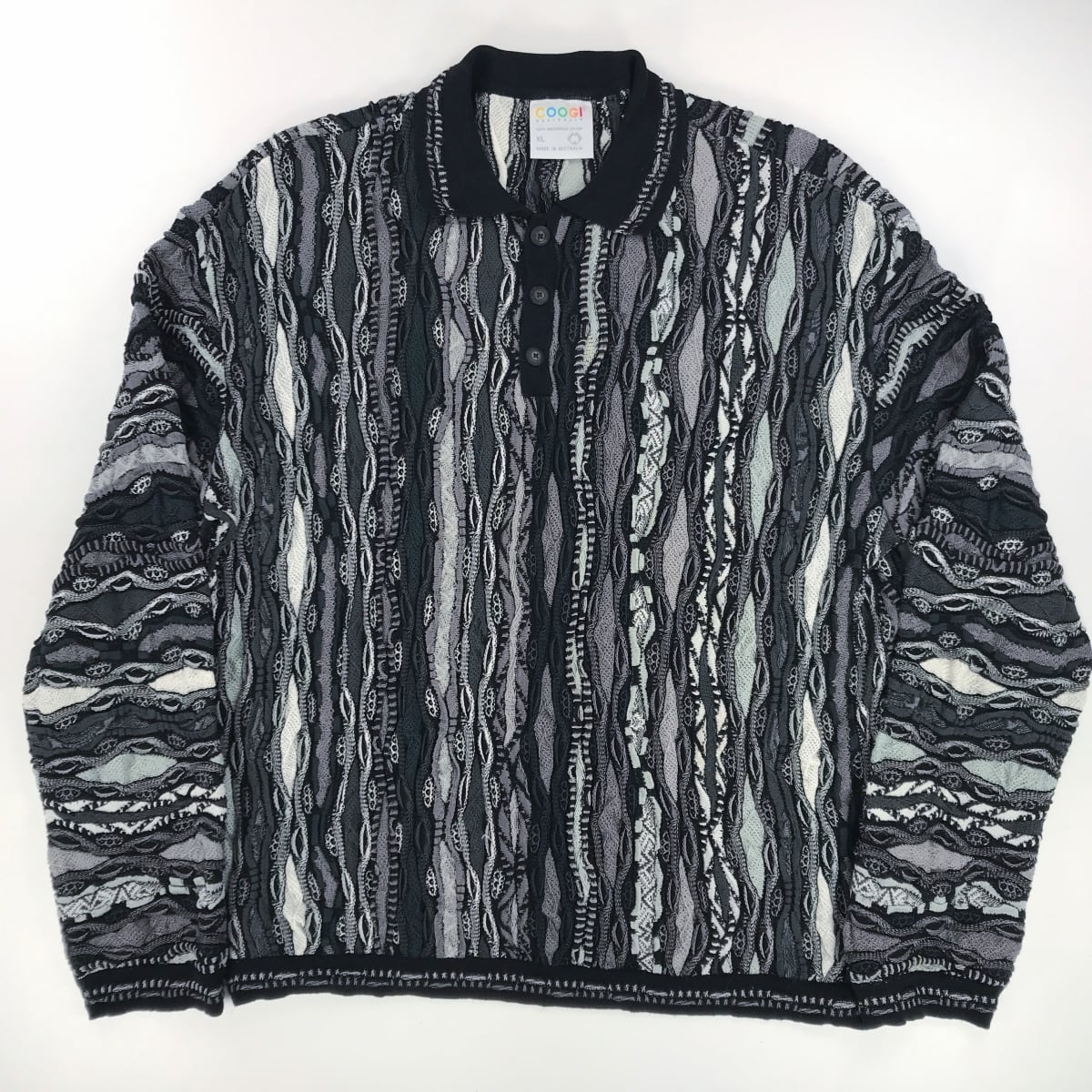 COOGI クージー 90年代 オーストラリア製 コットン 3D 襟付き ポロ