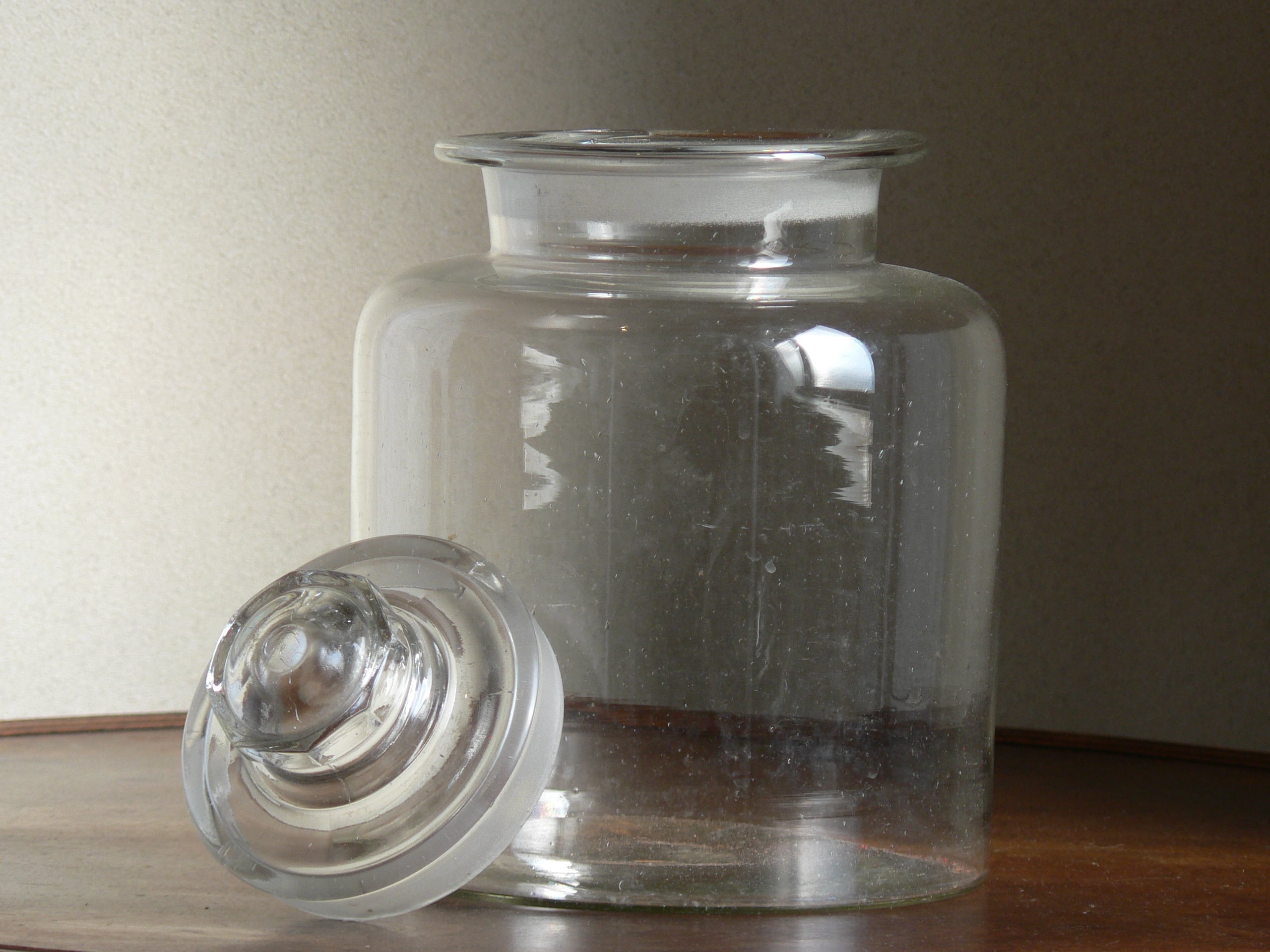 vintage】③日本 昭和 戦後 ガラス瓶 気泡 保存瓶 | 八朔堂