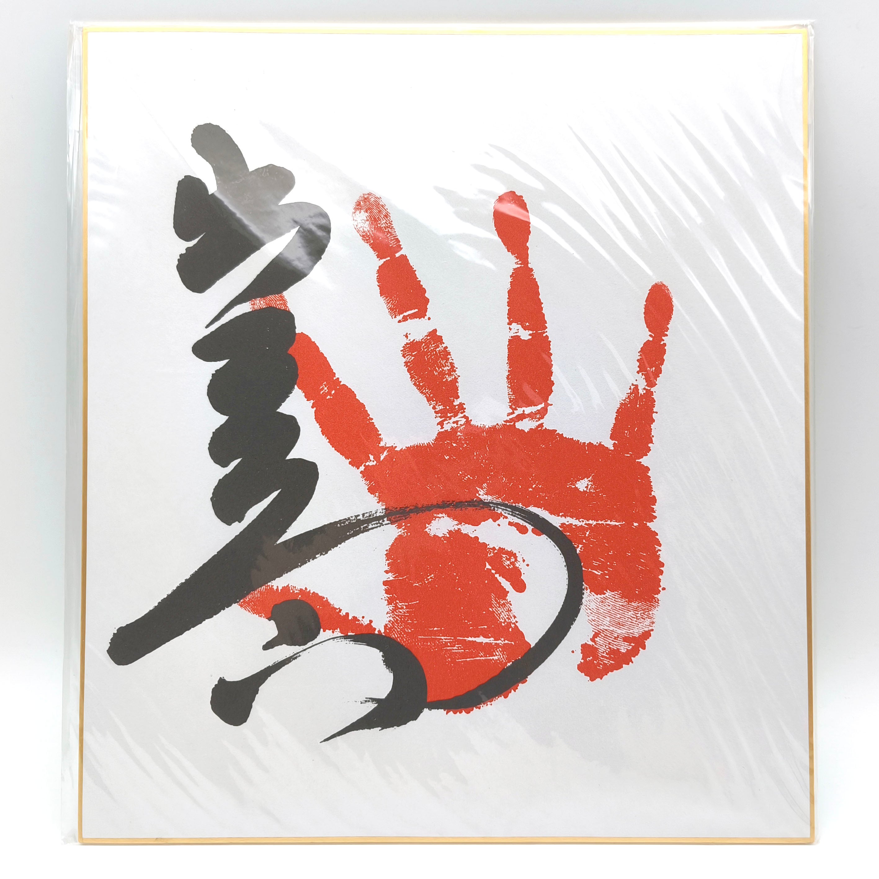 大相撲・出島・サイン色紙・サイン手形・印刷・No.250725-13・梱包