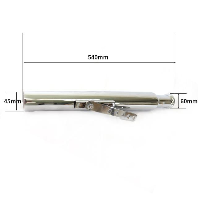 バイク マフラー 汎用 サイレンサー スリップオン トランペット