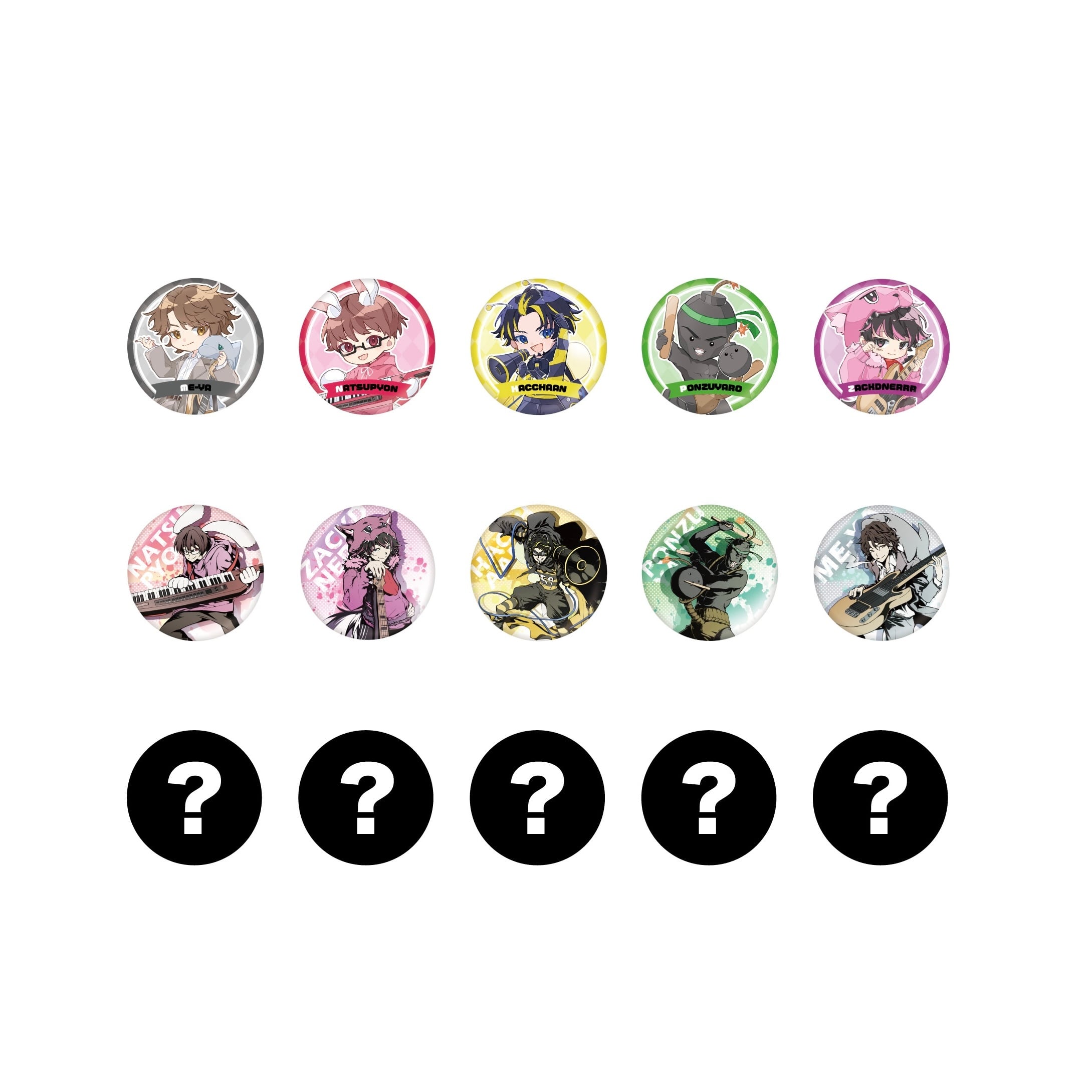 今回限り販売終了！＞ ランダム缶バッジ【全15種】 | Honwaka Amonpiez