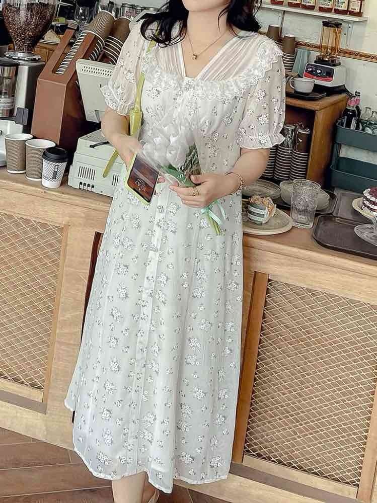 Alice＋Olivia アリスオリビア 花柄ワンピース レースワンピース