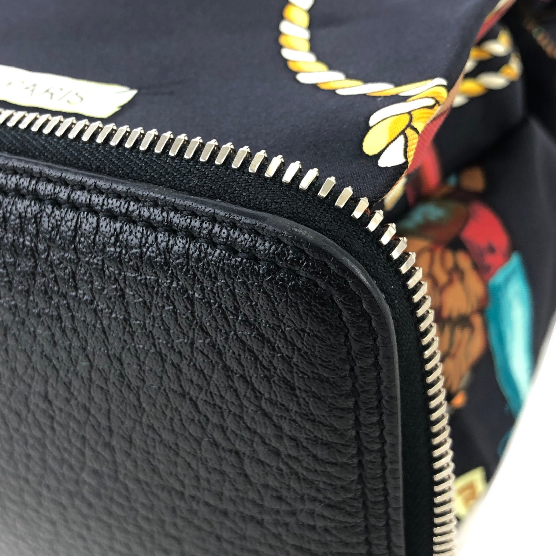 HERMES エルメス シルク レザー シルキーポップ エコバッグ トート