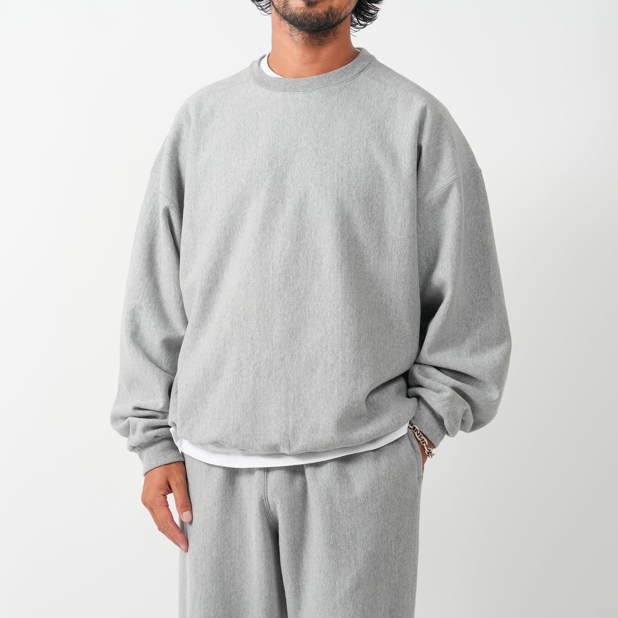 Heavy Weight Wide Pullover Sweat (gray) | OVY