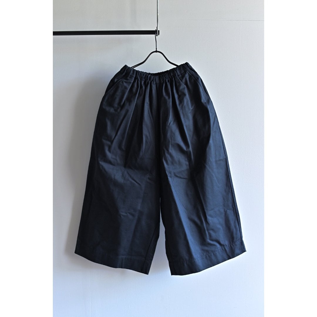 ゴーシュ 】 Lady's カツラギ8分丈ワイドパンツ［Navy］ | nuno
