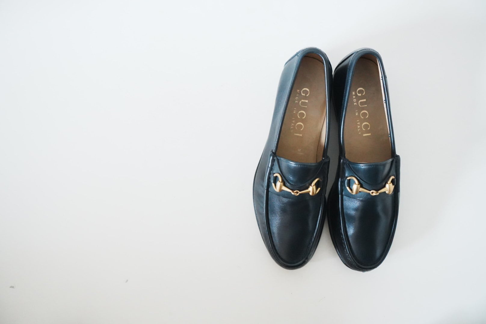 Old Gucci ホースビットビットローファー 40E Navy | JUST LIKE HERE