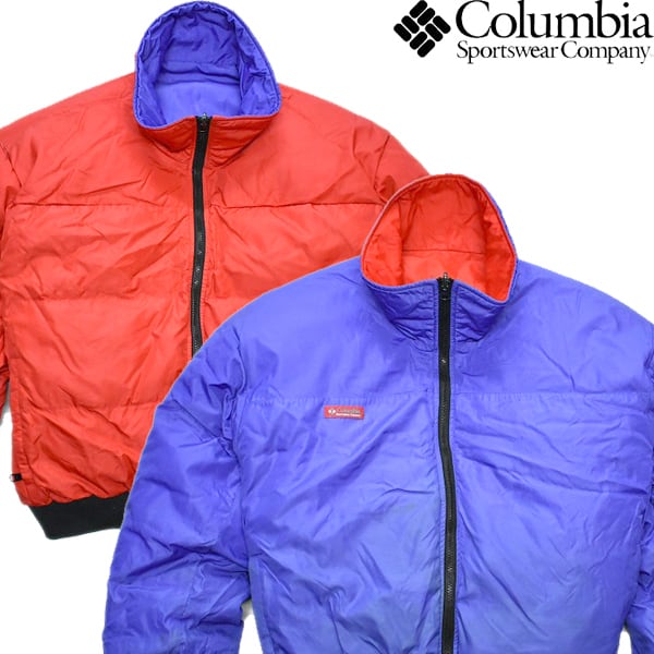 1点物◇ビンテージ80sコロンビアColumbiaリバーシブルダウンジャケット