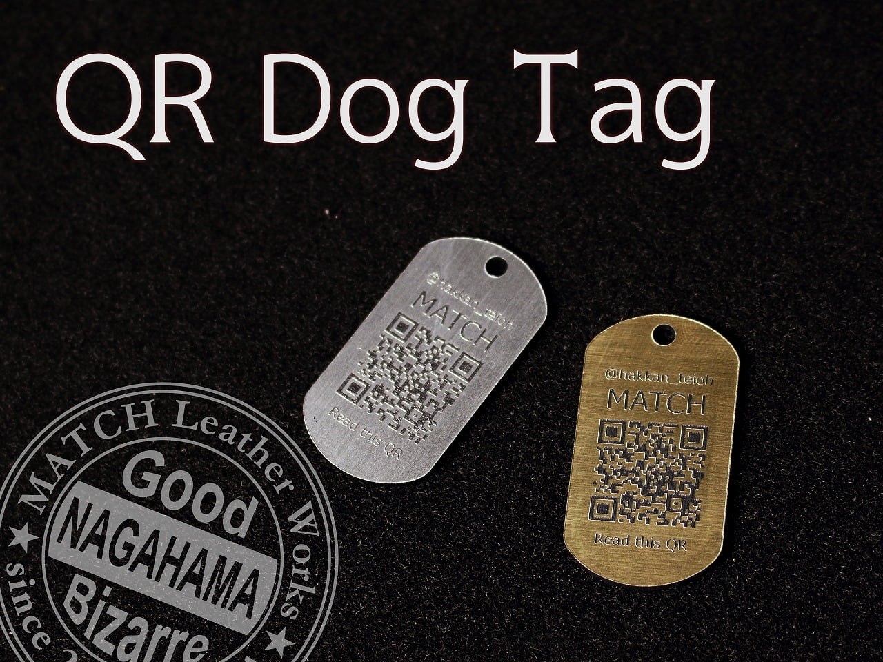 受注生産】QRドッグタグ | MATCH Leather Works