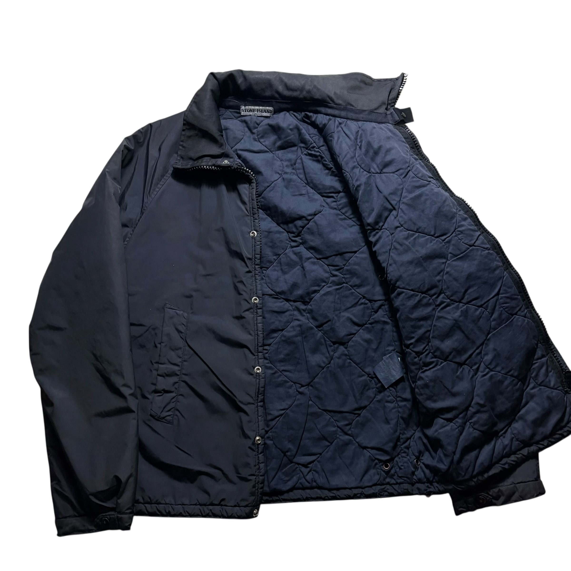 archive 2004aw STONE ISLAND black padding jacket | NOIR ONLINE
