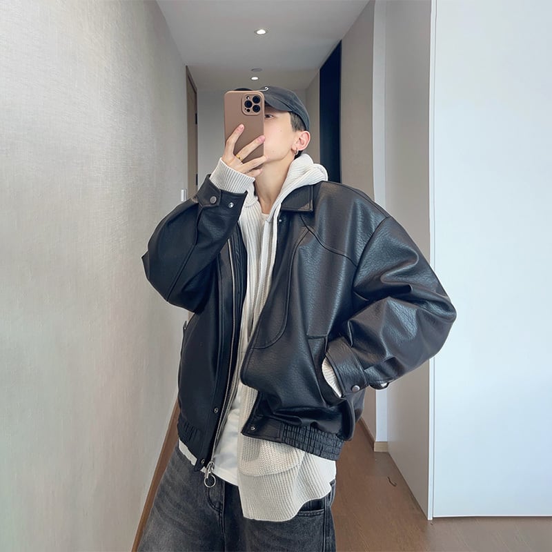 dannyandzeeパッチワークレザージャケット | mblueshop