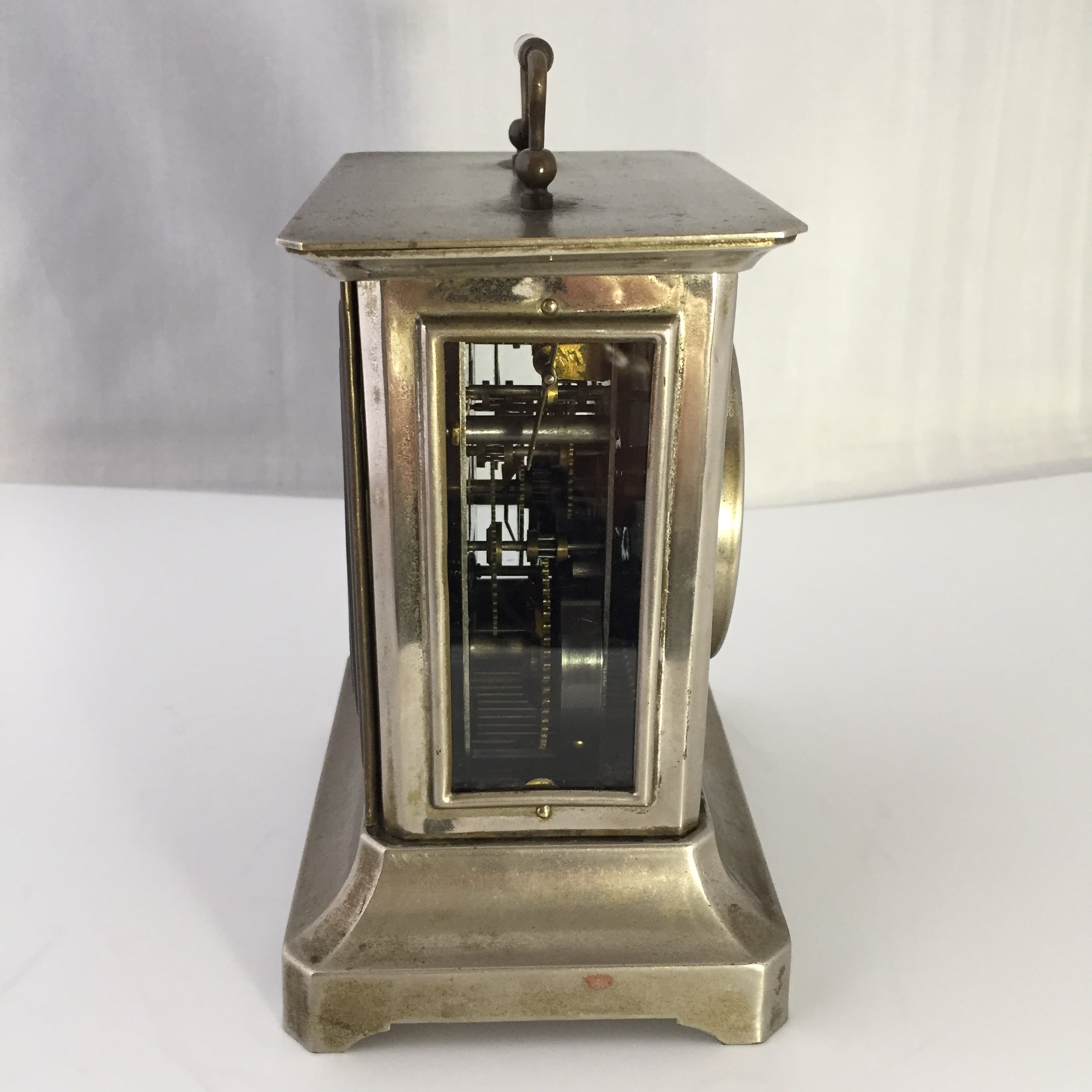 大正期 精工舎角型オルゴール付き目覚まし時計(枕時計)オーバーホール