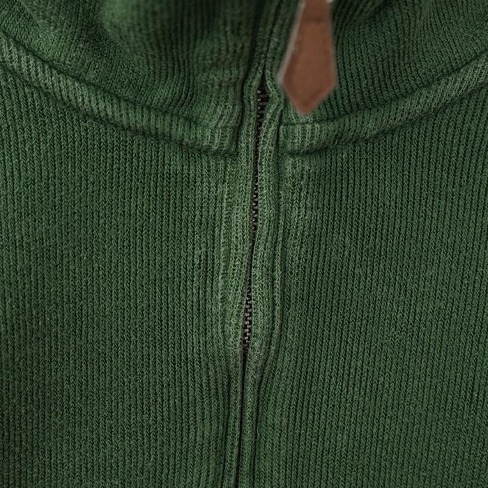 ポロバイラルフローレン ハーフジップ ニット M グリーン 緑 ポニー