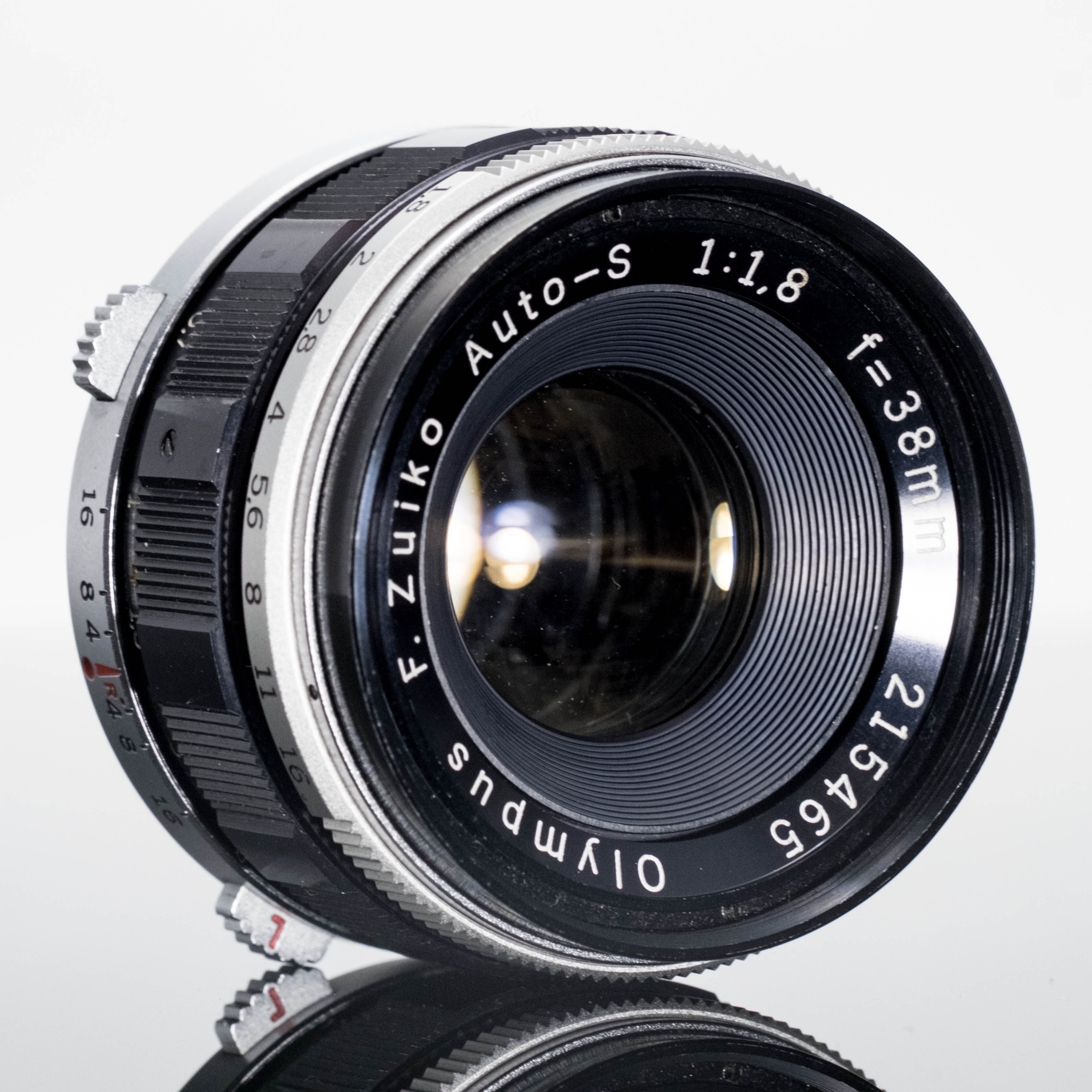 OLYMPUS PEN F 花文字 F.Zuiko 38mm 1:1.8付 Olympus Pen-F 花文字 F