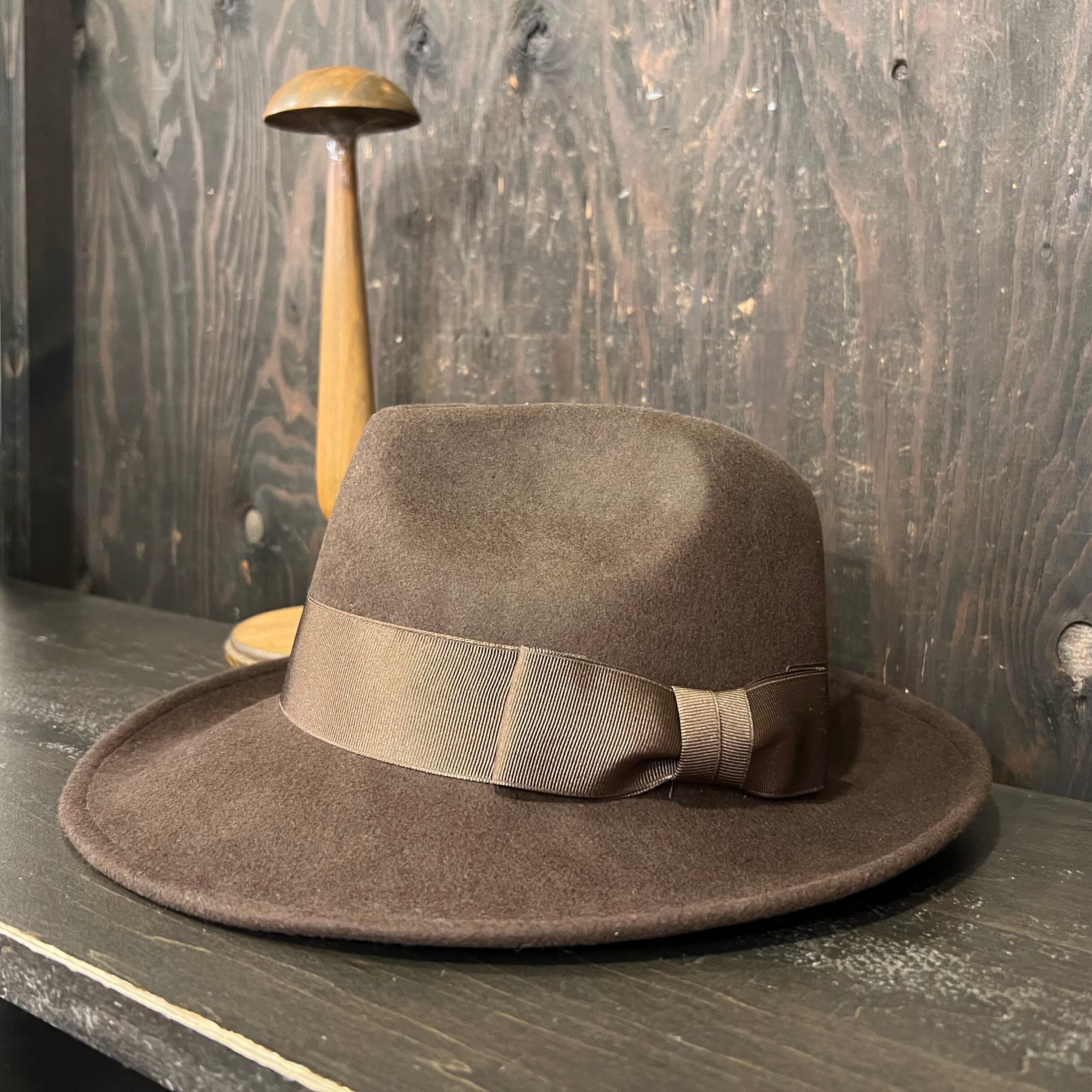 オリジナル フェルトクラシック4cmリボンフェドラハット | CANDY WOOD