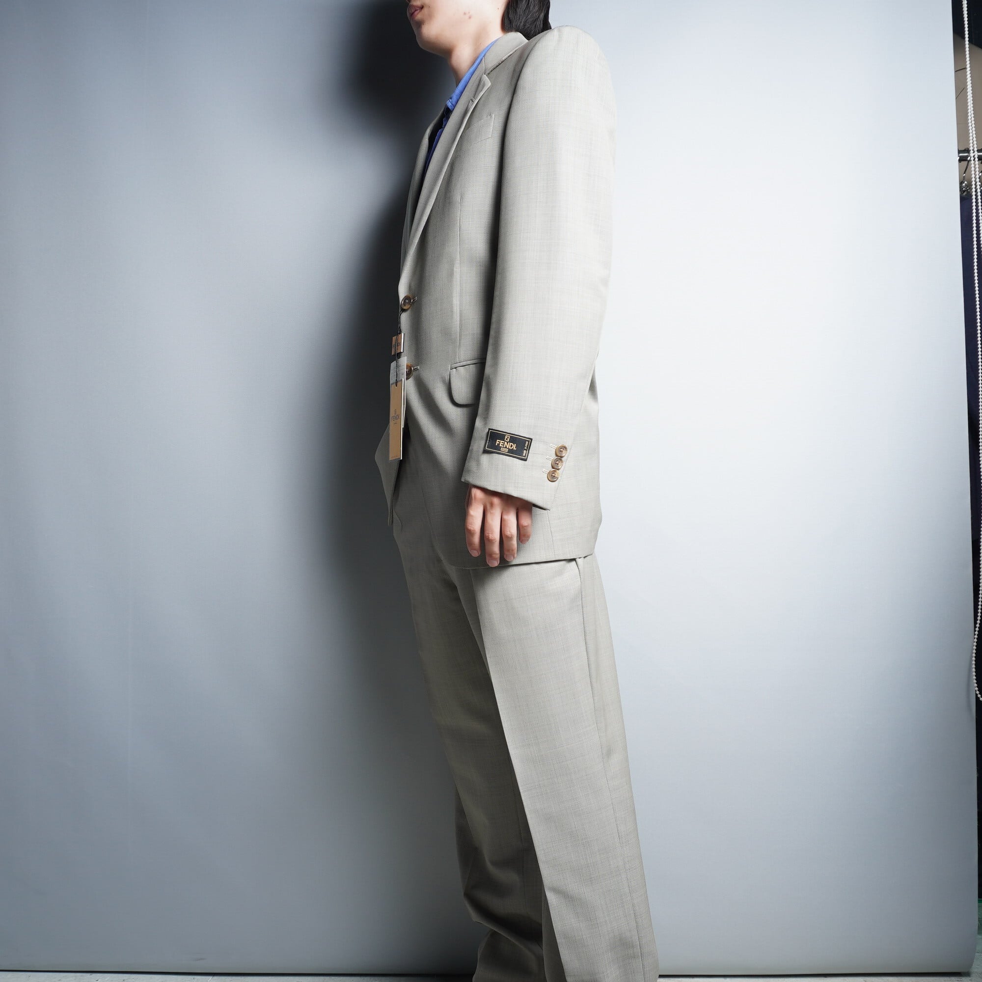 FENDI】フェンディ 美品 セットアップスーツ 44 gray【USED