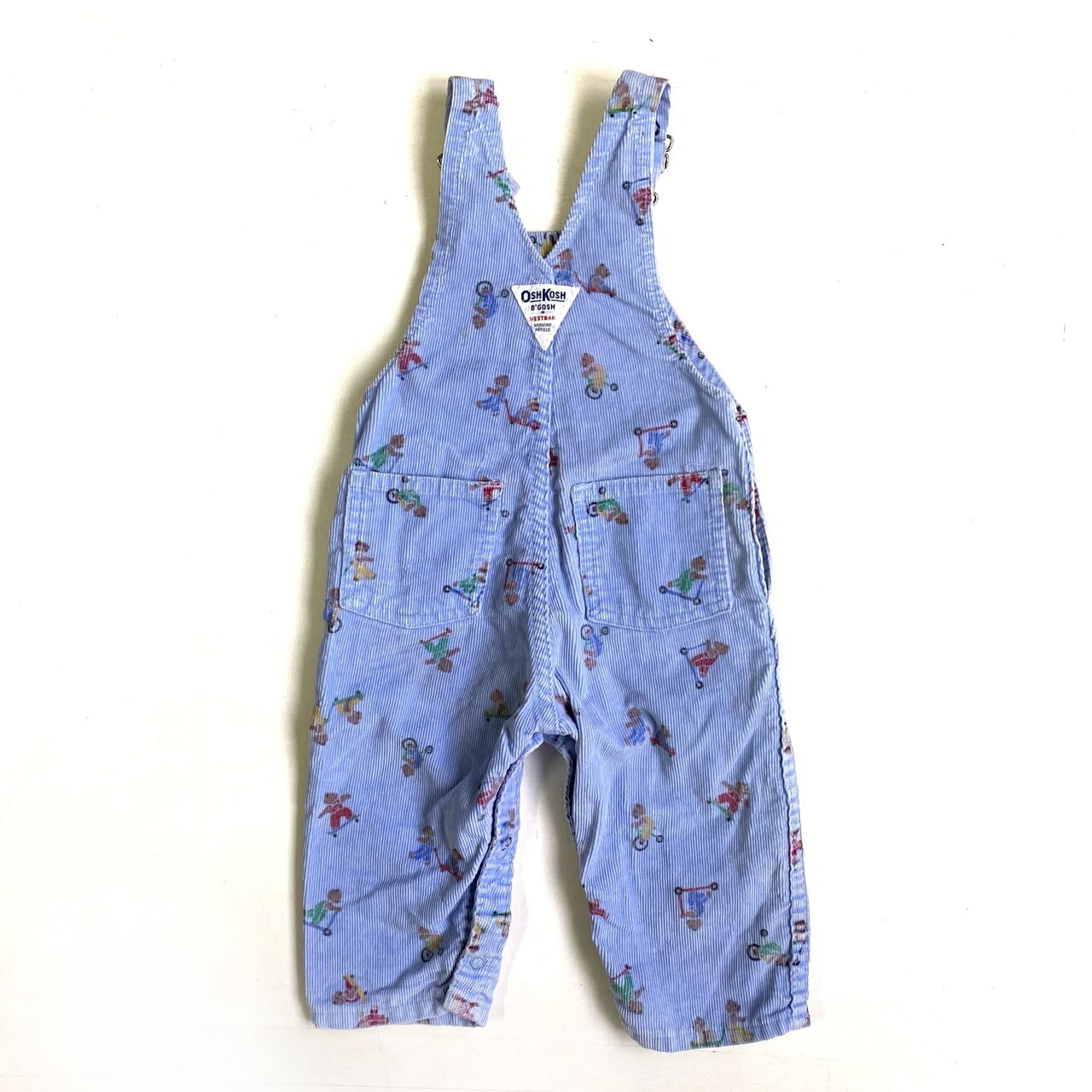 kids】70年代 ヴィンテージ USA製 オシュコシュ コーデュロイ くま柄