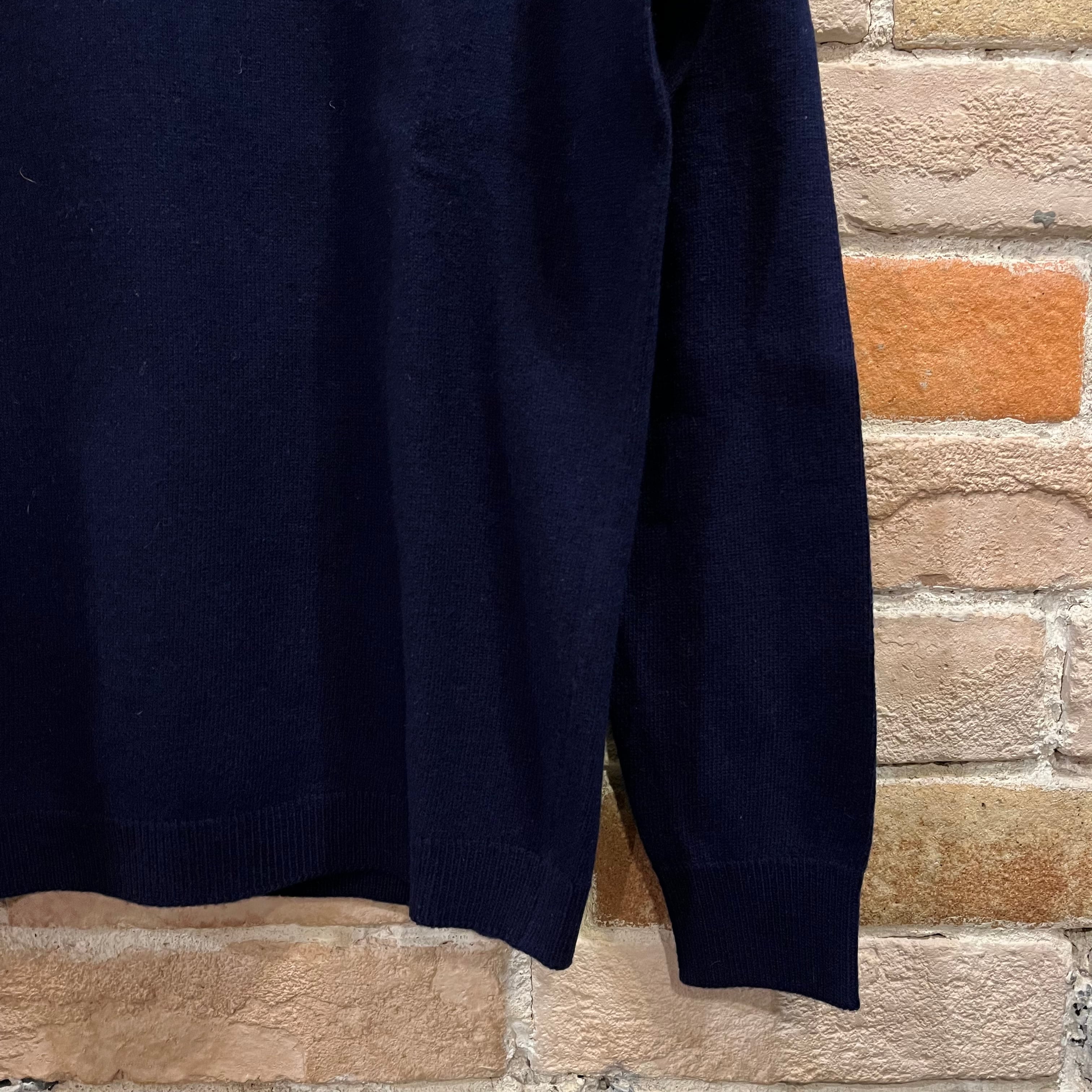 ballantyne ladies “dead stock” cashmere turtle neck navy
