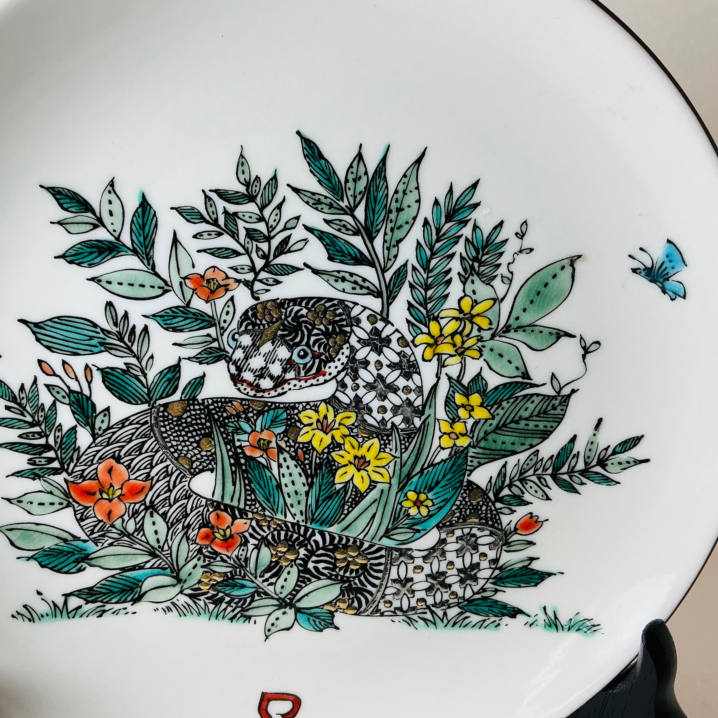 北村和義/九谷焼干支皿/巳 | 能加万菜 THE ONLINE