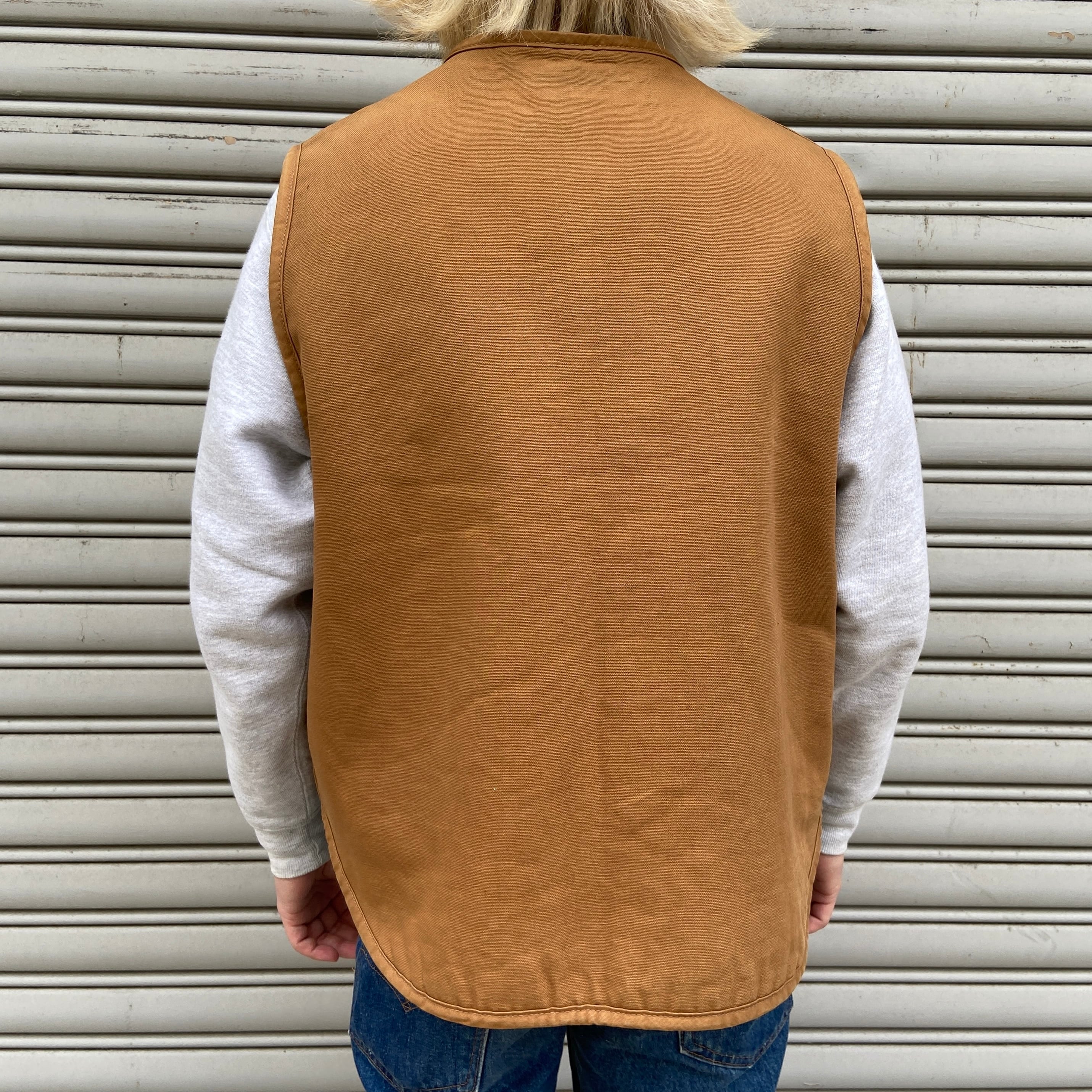 70s Carhartt ダックベスト USA製 裏ボアXL スコービルジップ | 古着屋 Uan