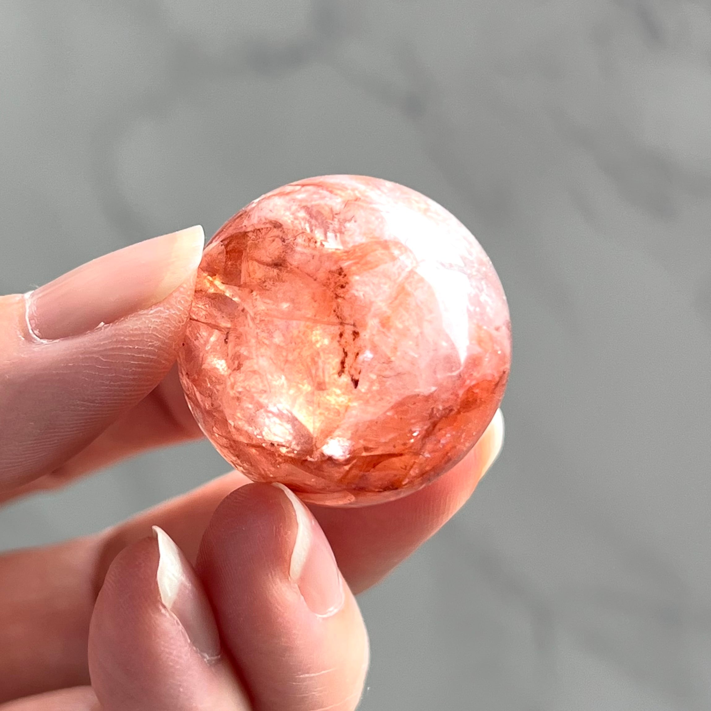 ヒマラヤレッドクォーツA＊ヘマタイトインクォーツ＊スフィア