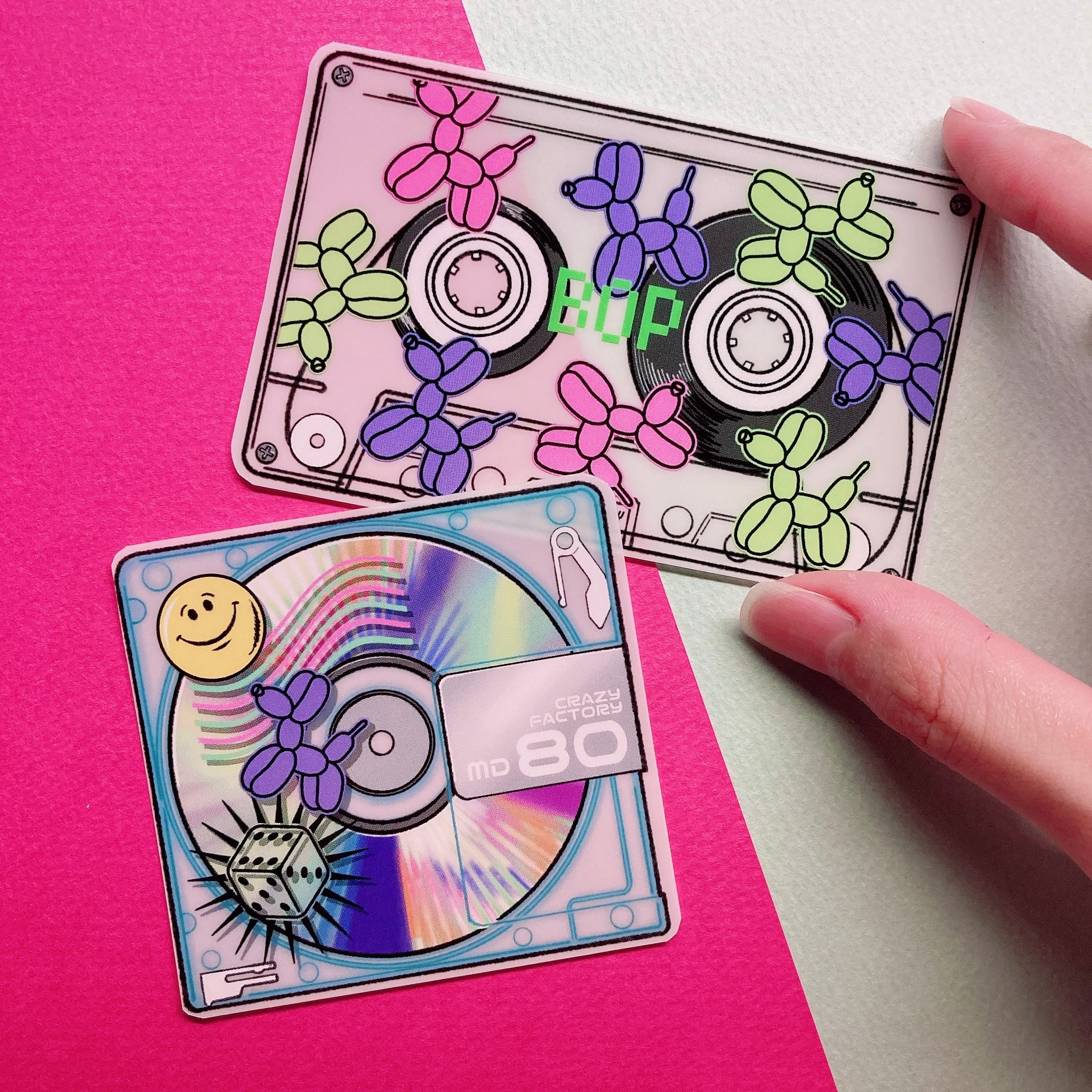 クリアステッカー カセットテープ/MD | CRAZY FACTORY