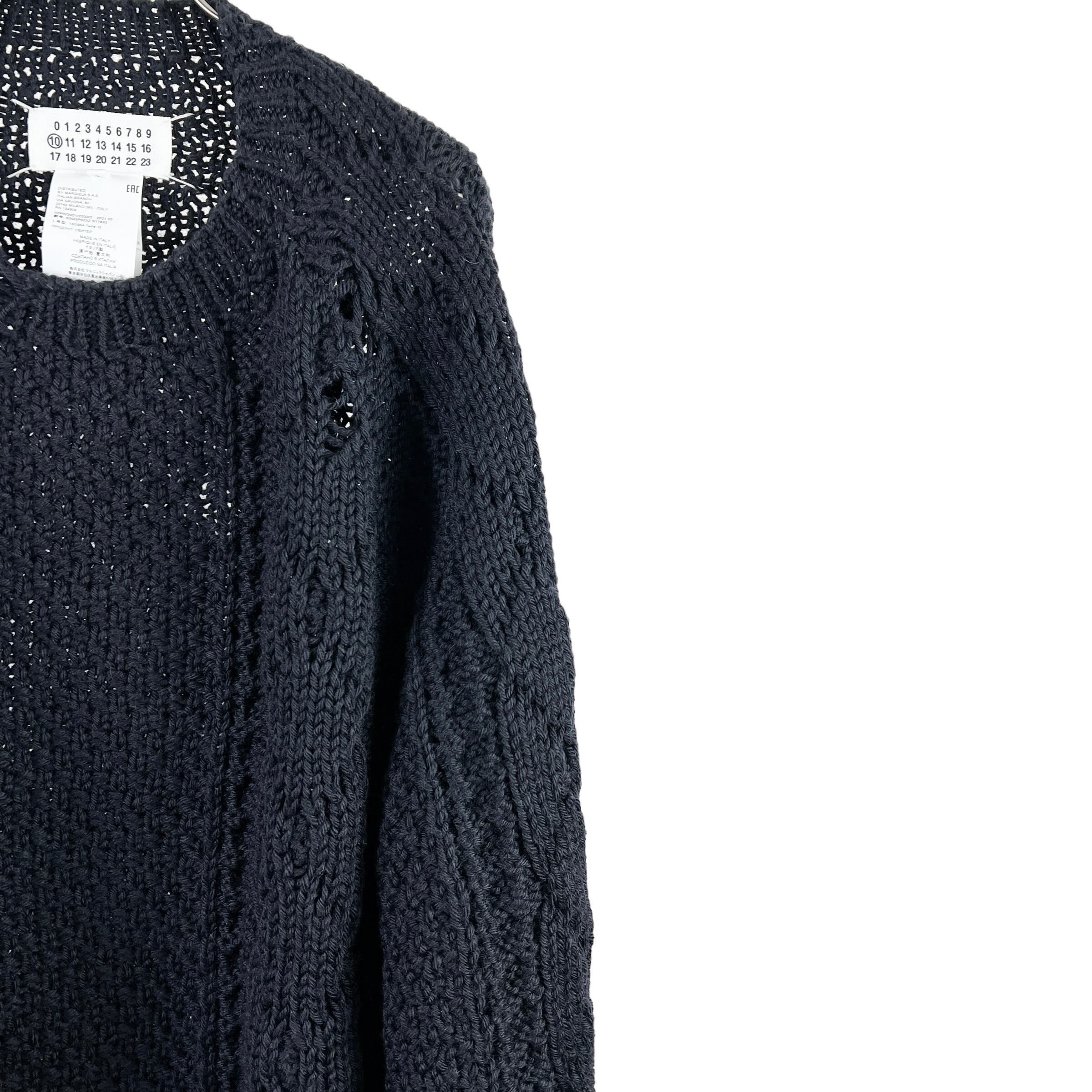 Maison Margiela (メゾン マルジェラ) Weave Longsleeve Knit 21AW