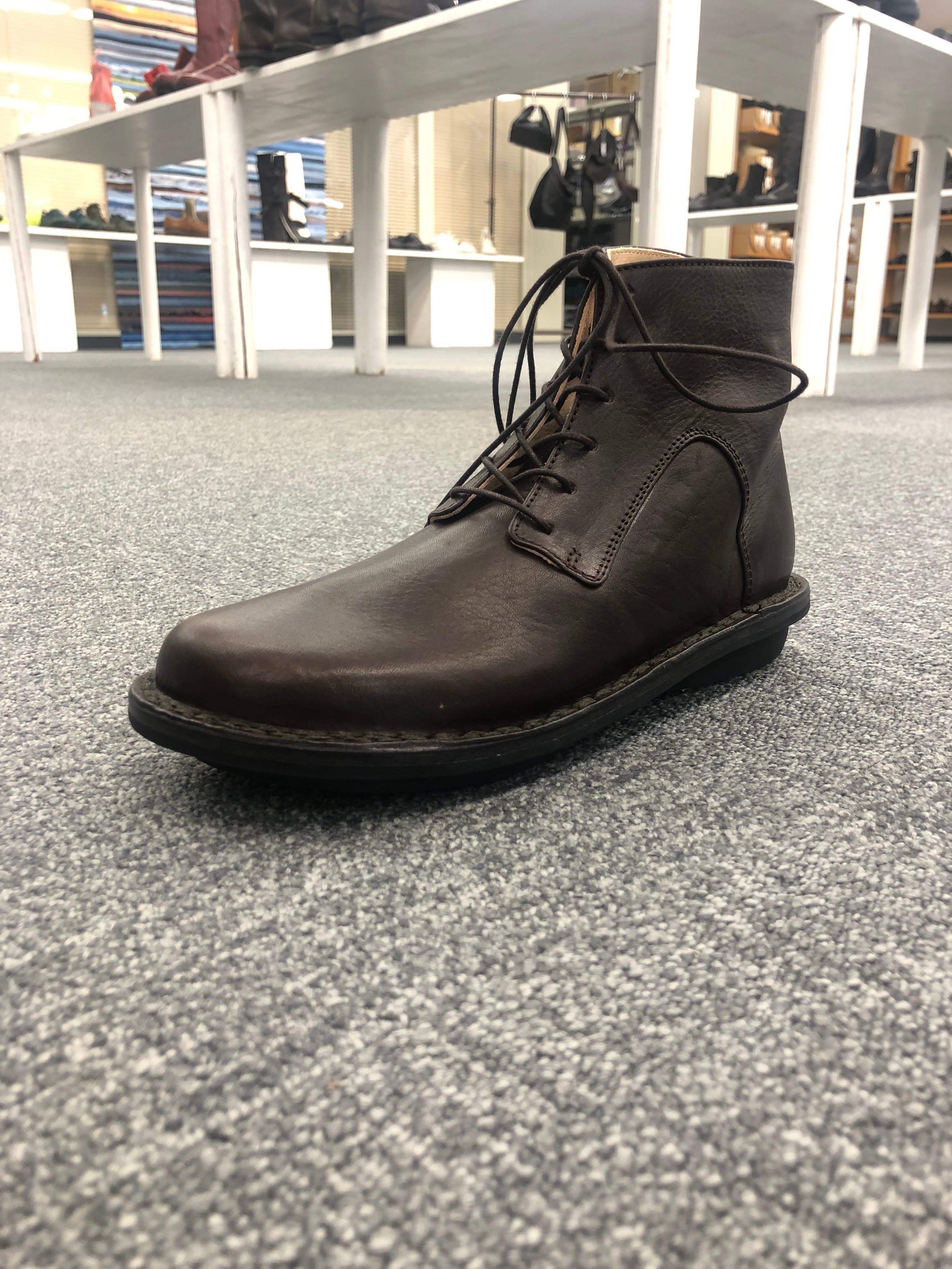 trippen トリッペン ショートブーツ PAULA-SAT ESP-BK（ダークブラウン