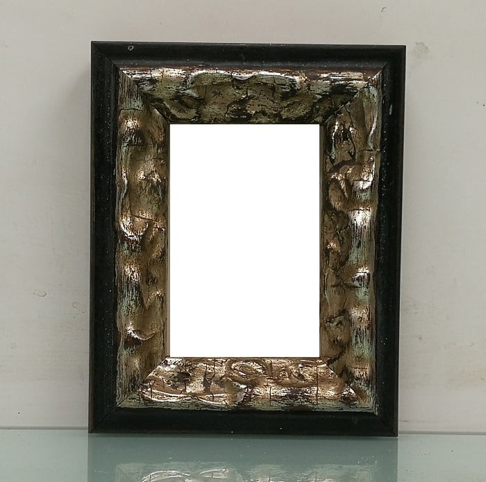 額縁アンティークおしゃれフレーム14-3023【銀, 黒】額縁寸法70mm×50mm