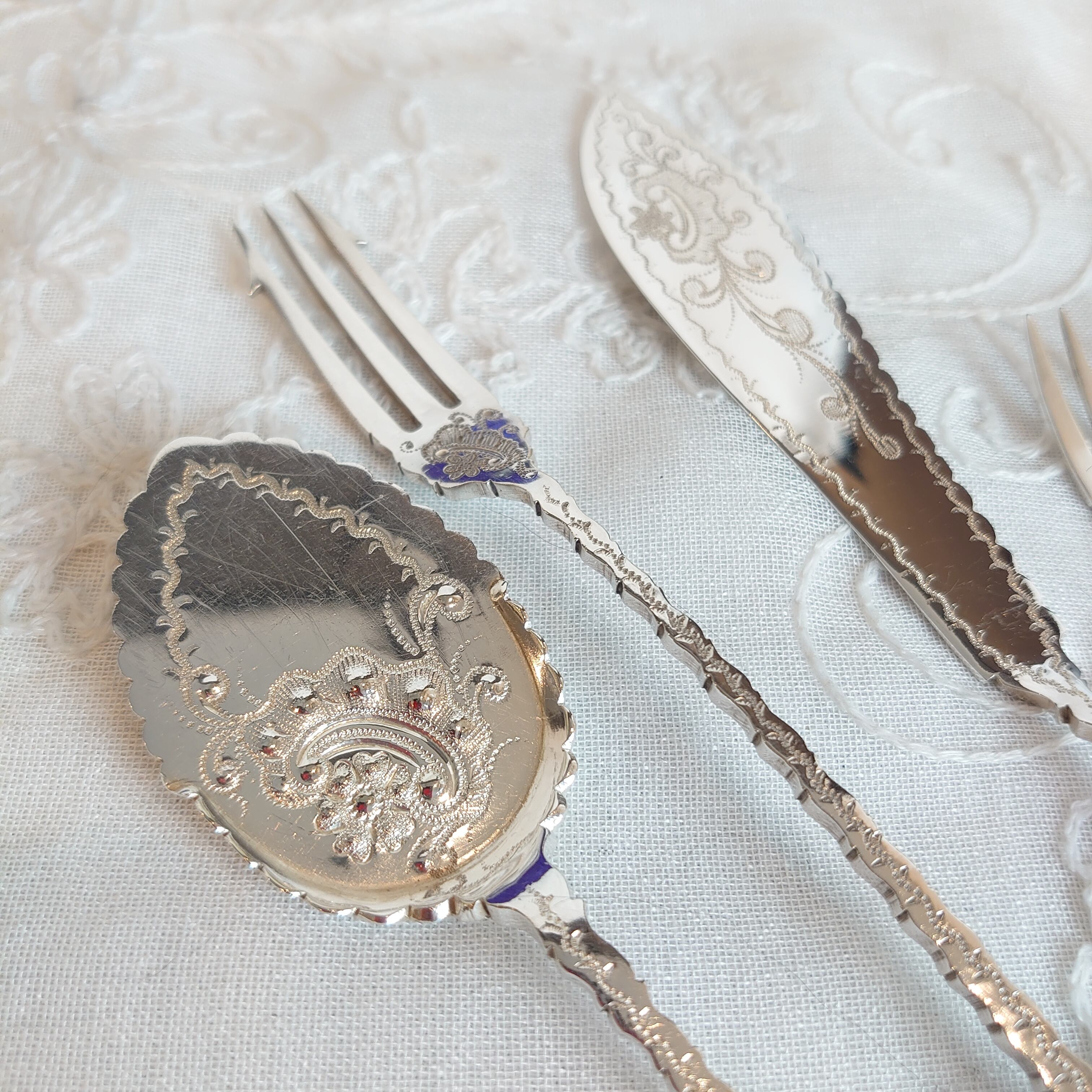 シルバーサービングカトラリーセット イギリス アンティーク