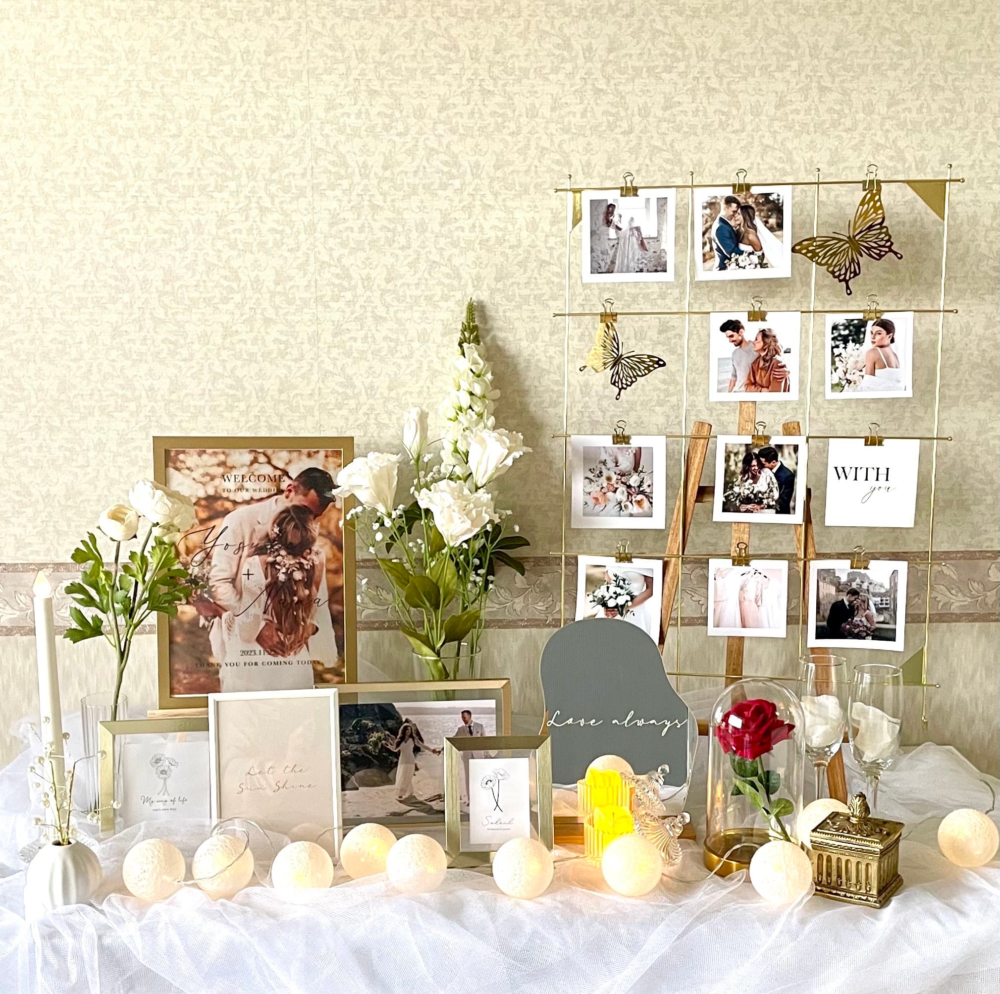 豪華 アーティフィシャルフラワー ウェルカムスペース セット