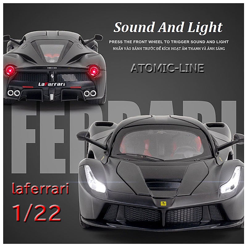 ラ・フェラーリ laferrari 1/22 ミニカー 全3色 ライト点灯 エンジン
