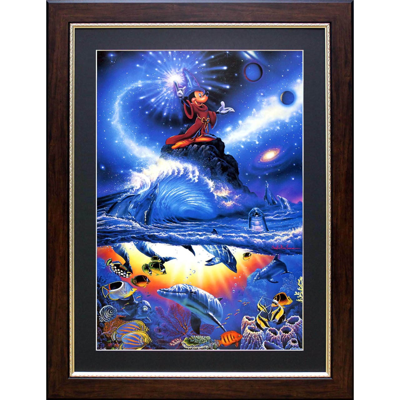 ラッセン&ディズニー ミッキーマウス マリンアート「ソーサラー オブ