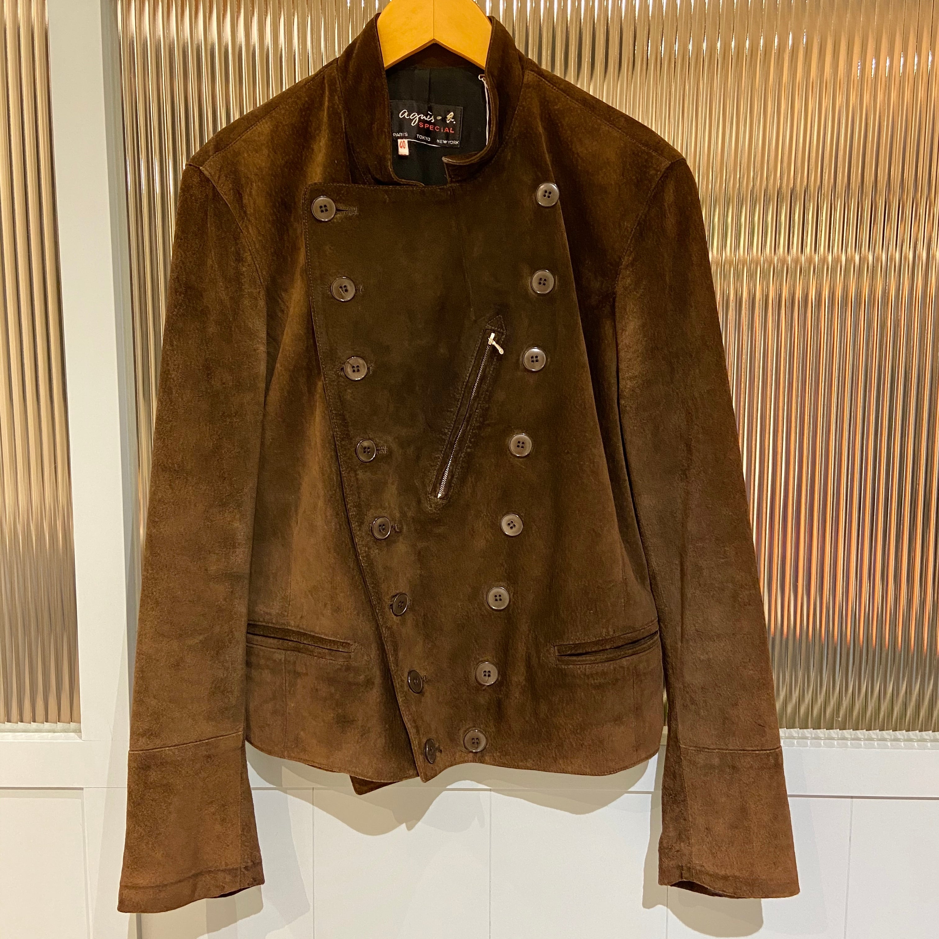 agnes b. SPECIAL／suede leather jacket（アニエス・ベー)スエード