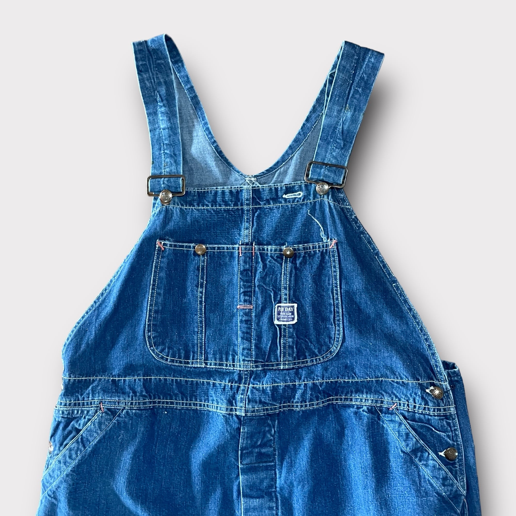 40's PAYDAY denim overalls ペイデイ デニムオーバーオール 盾タグ