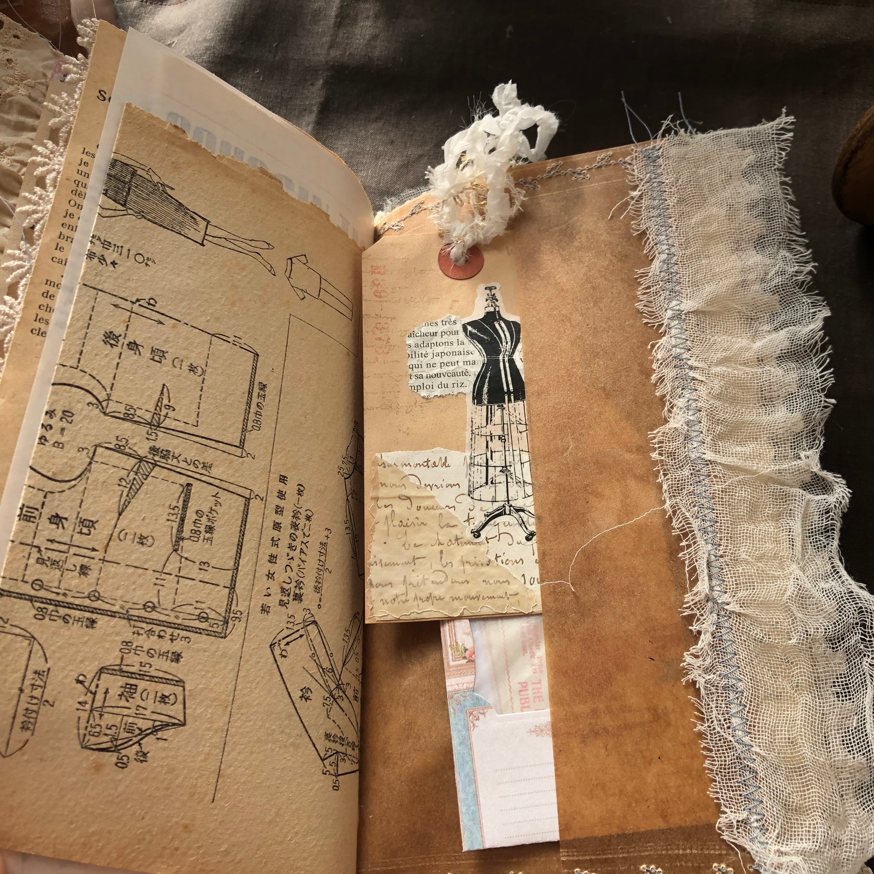 ジャンクジャーナル ハンドメイド お裁縫 モード | kamimono yone