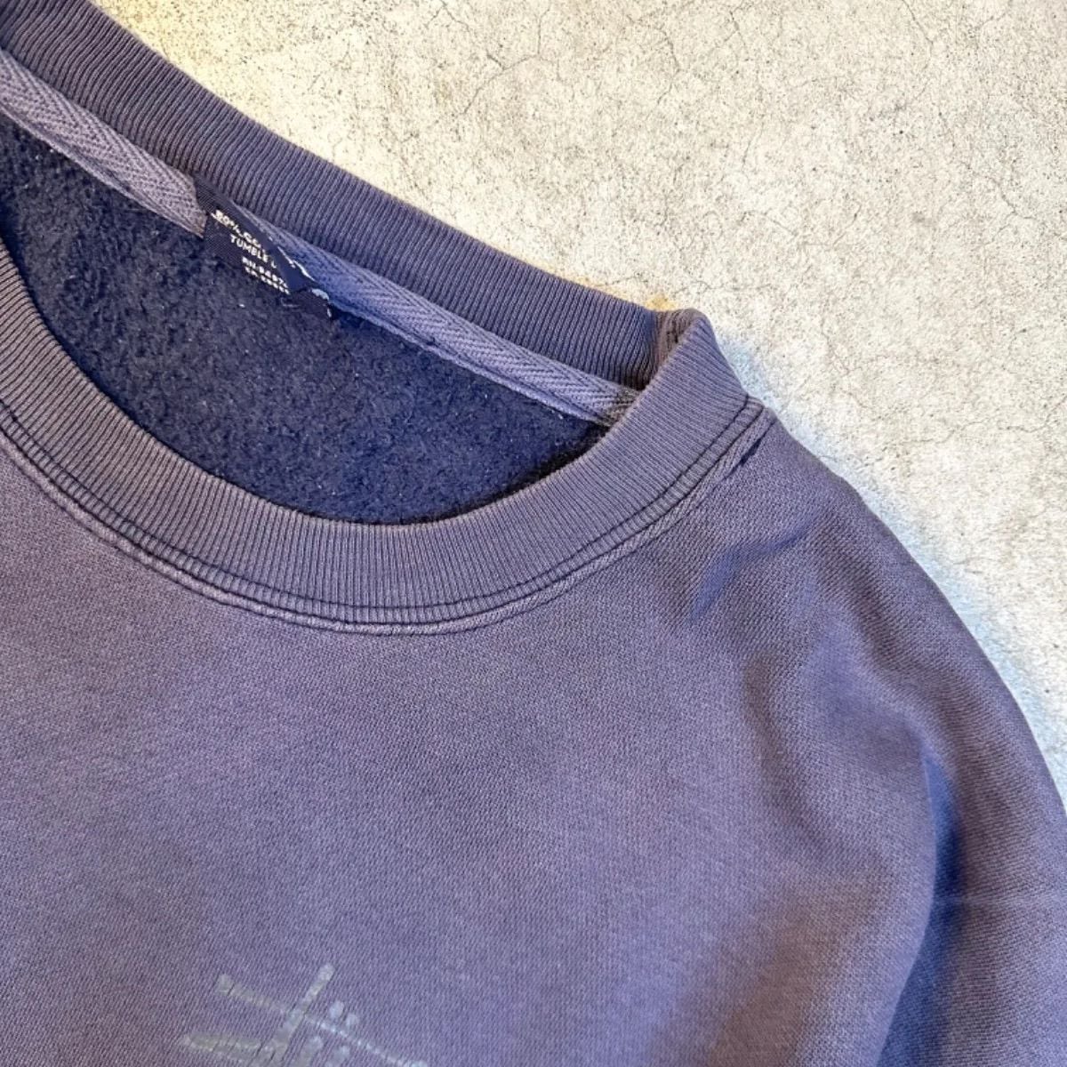 90s old stussy 紺タグ USA製 スウェット ドラゴン 龍 ナス紺 茄子紺