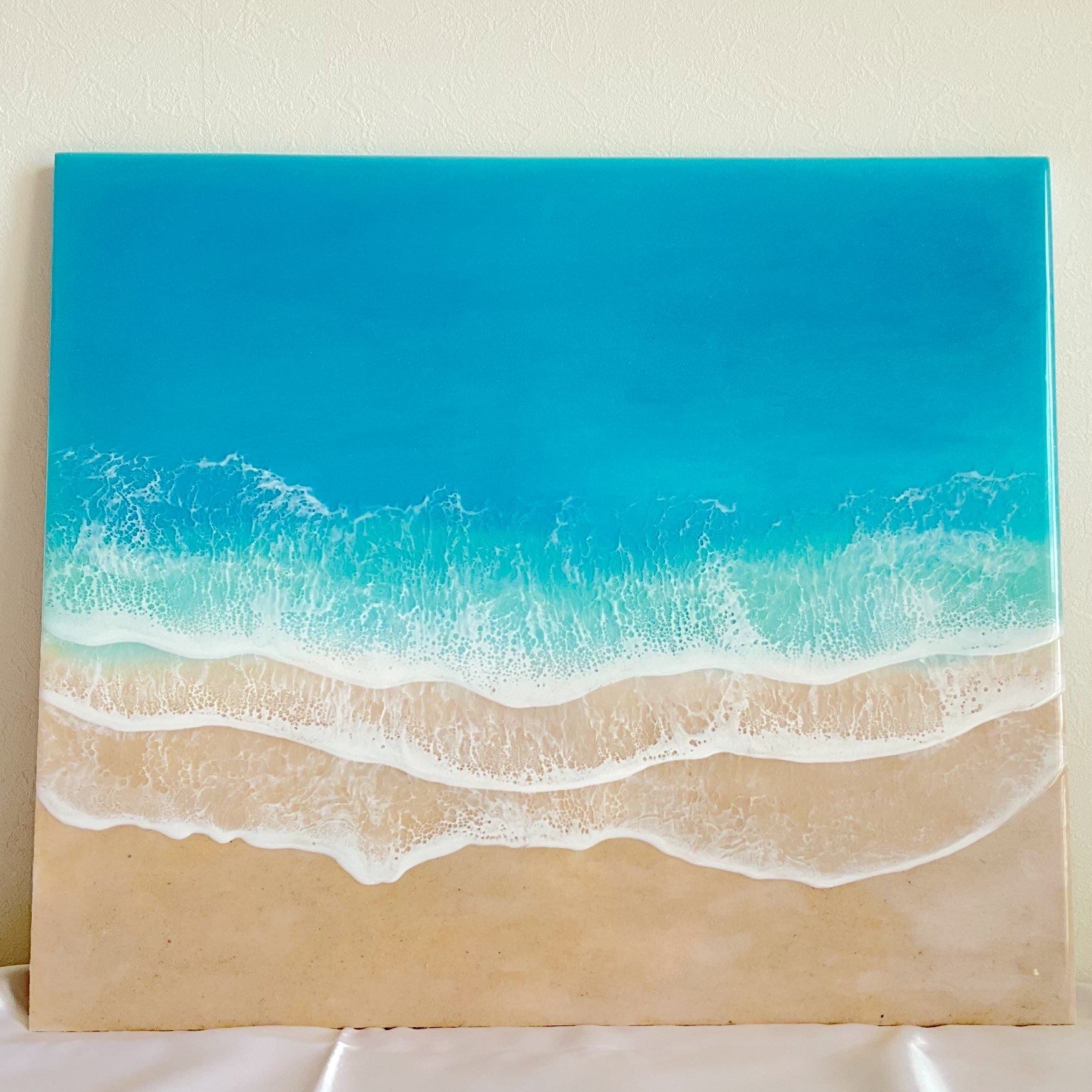 ビッグパネル 海のアートパネル レジンアート オーシャンレジンアート