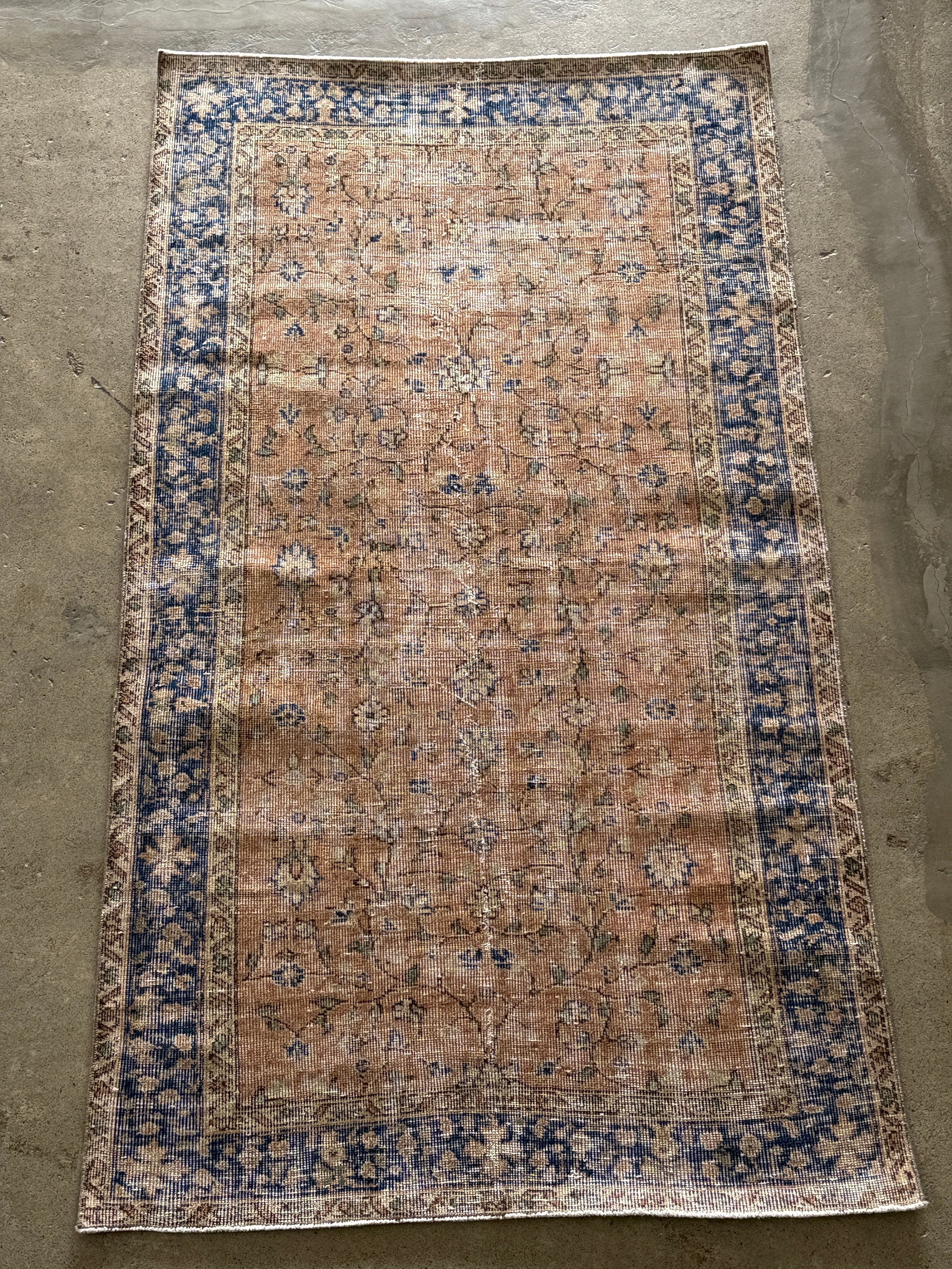 超大判 特大 トルコヴィンテージラグ 278×180スモーキーグレー