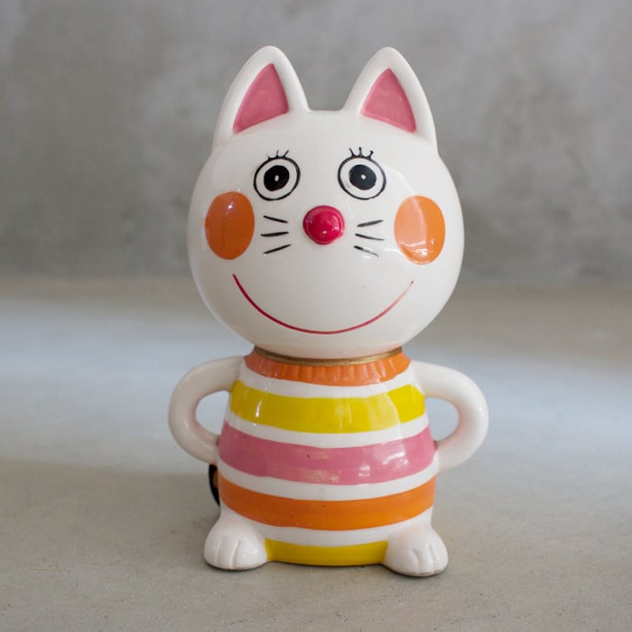 内藤ルネ 貯金箱 猫 フーテン動物園 | 東京キッチュ ofuru