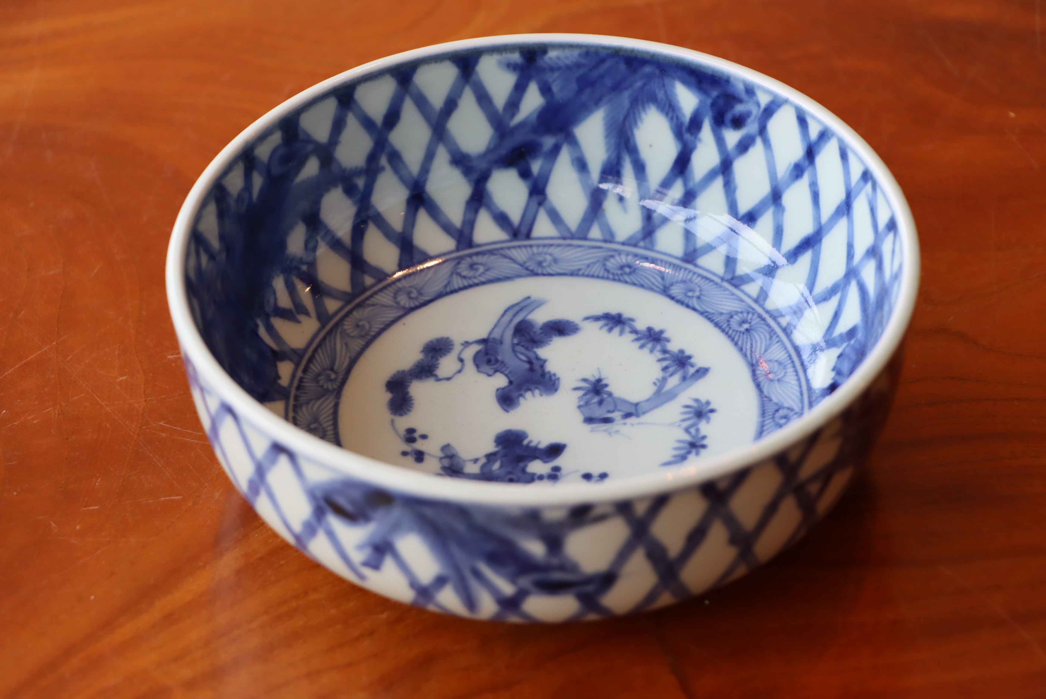 古伊万里 染付 竹文 俊寛鉢 膾皿 | (有)新原美術