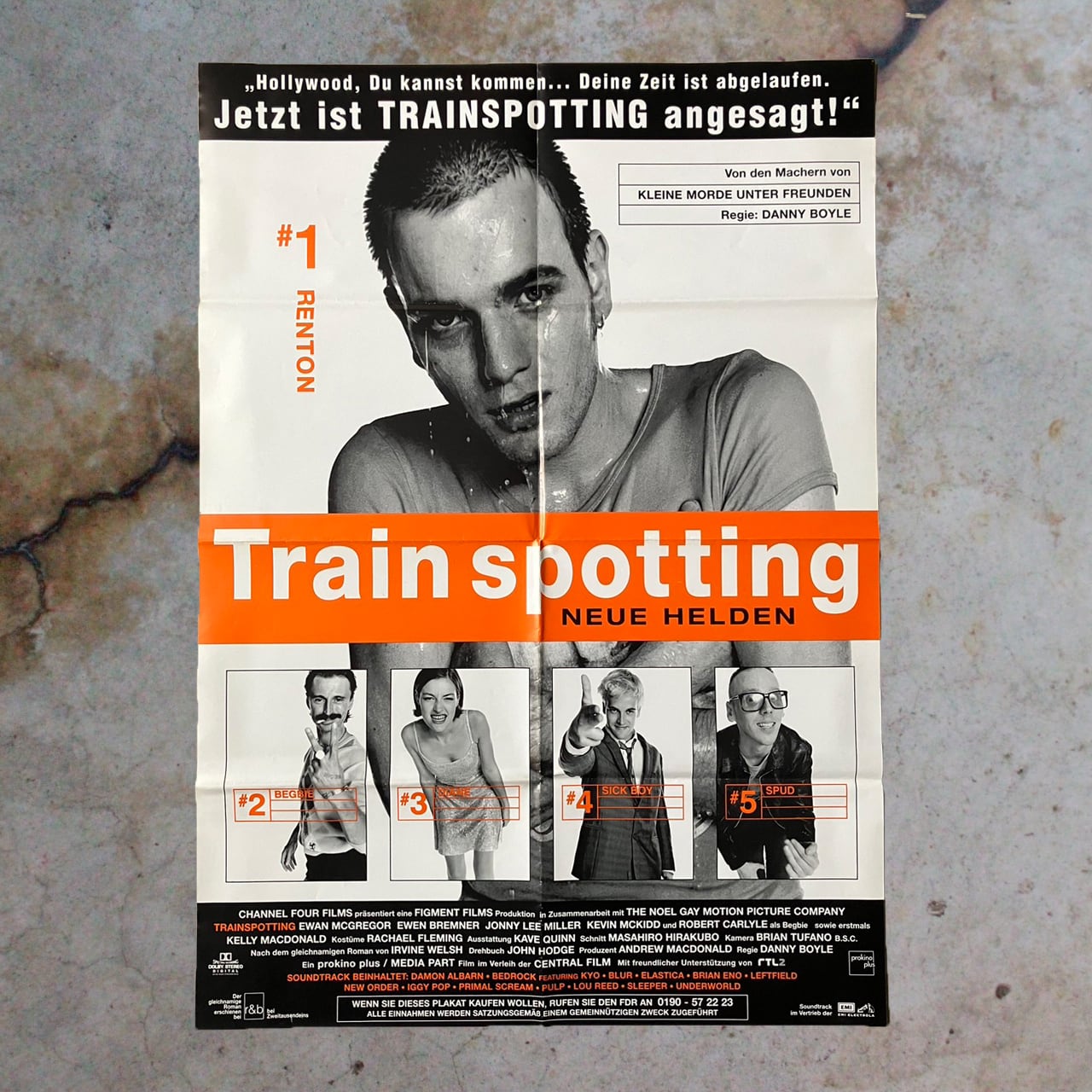 激レア！90sヴィンテージトレインスポッティングビッグポスター ユアン