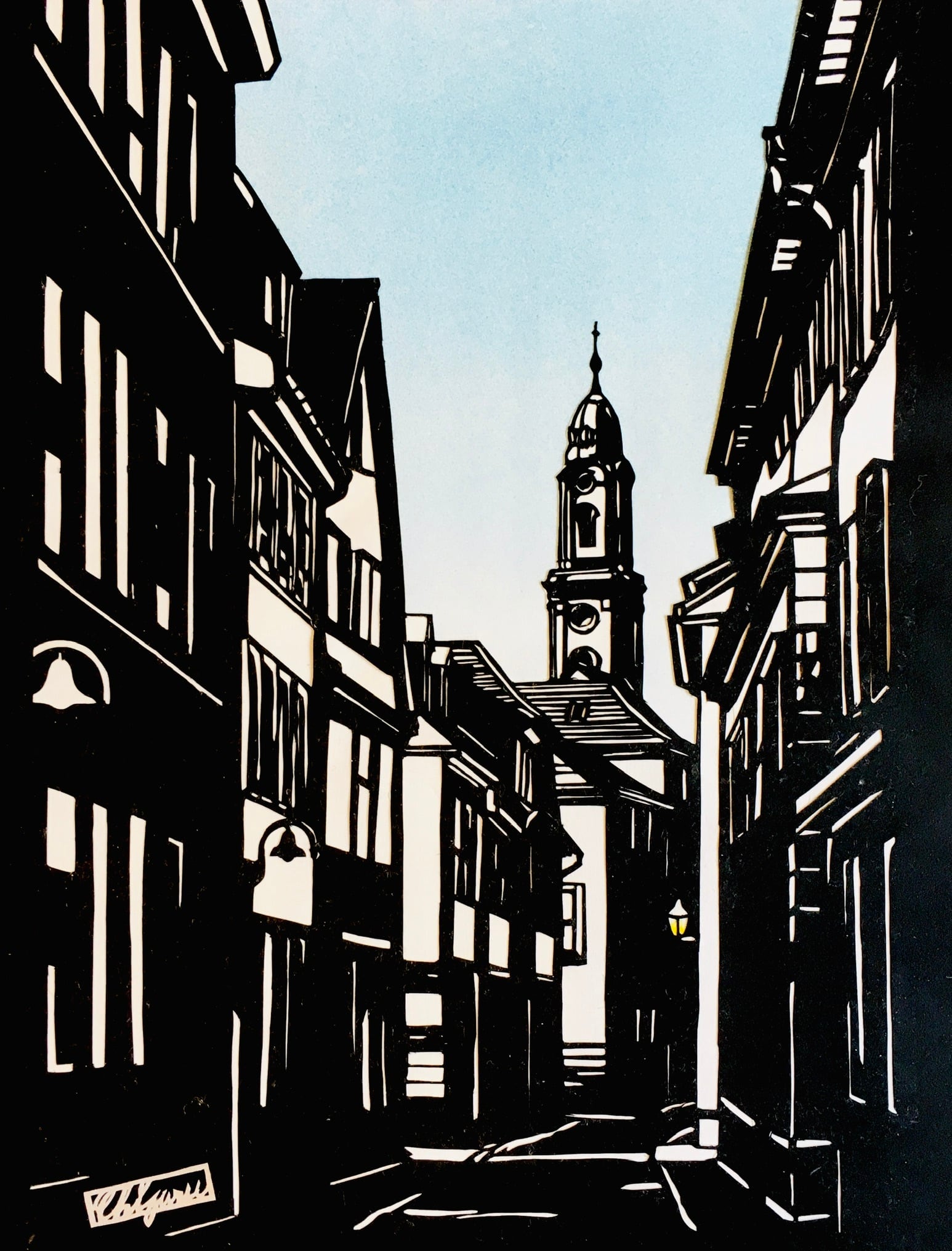 オーダー受付中)風景切り絵 〜A 4サイズ〜 | 切り絵作家 千鶴のギャラリー