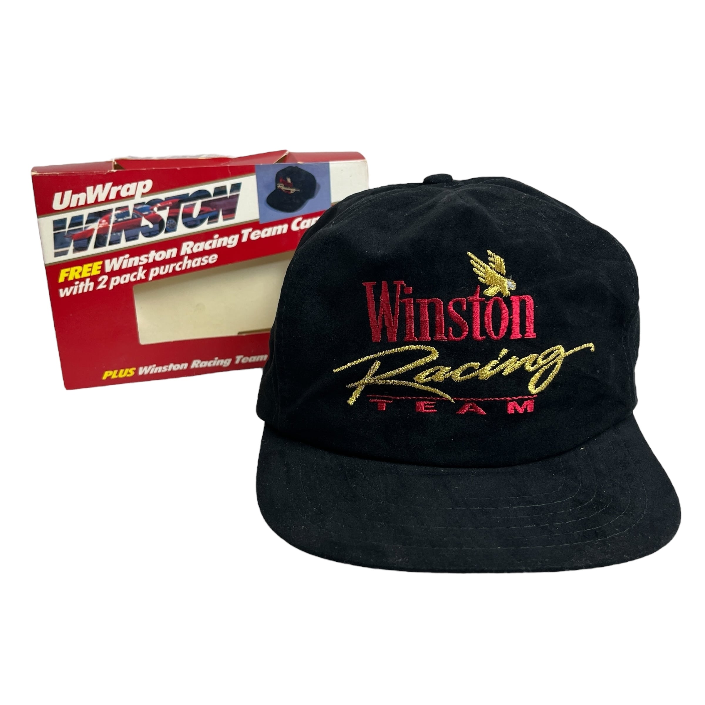 キャップ/帽子】w/Box Deadstock 90s Winston Racing(ウィンストン