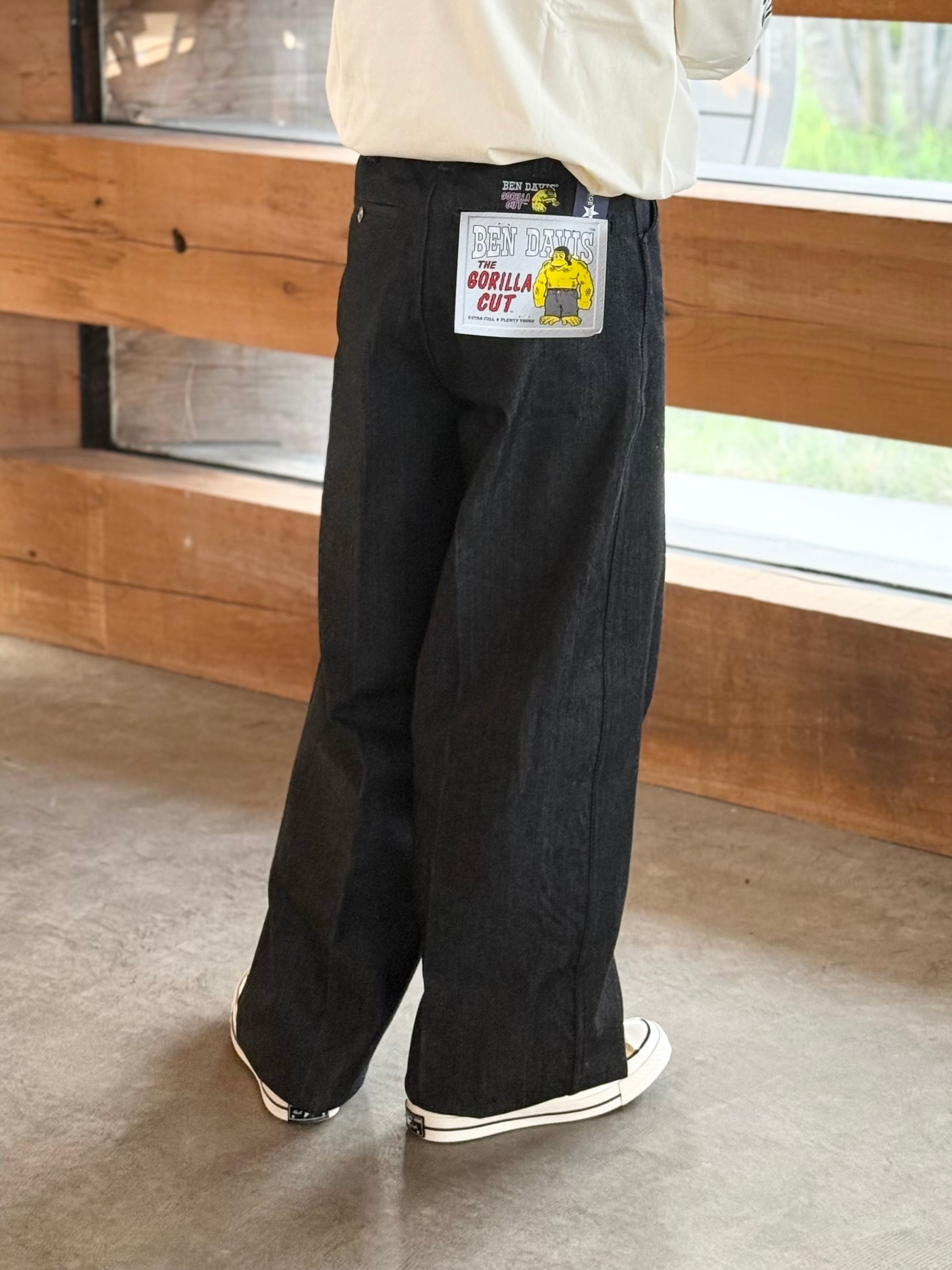 BEN DAVIS【USA GORILLA CUT Black Denim】 | LARGE LAB TOWN